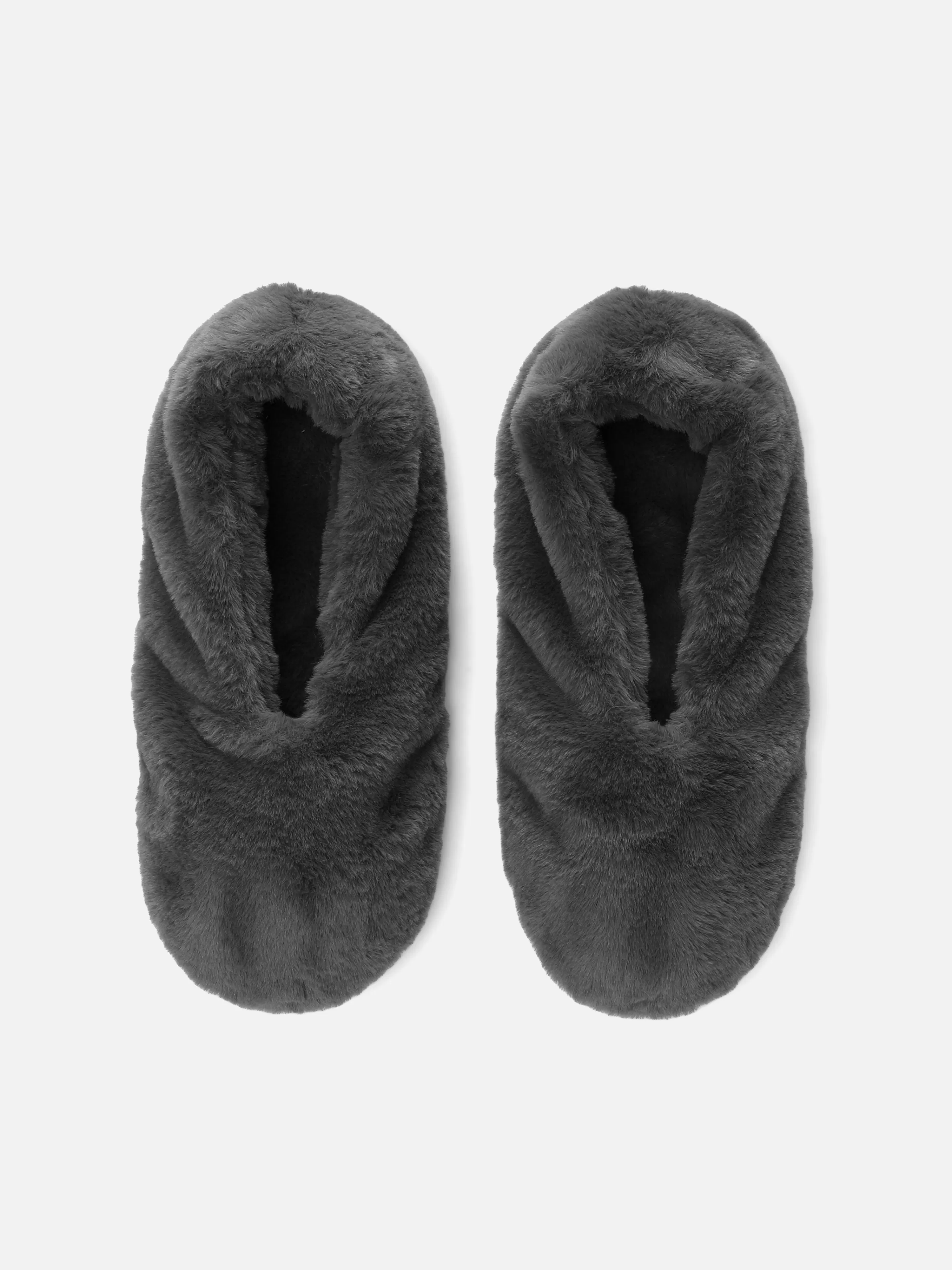 Meias*Primark Pantufas Tipo Meia Imitação Pelo Carvão