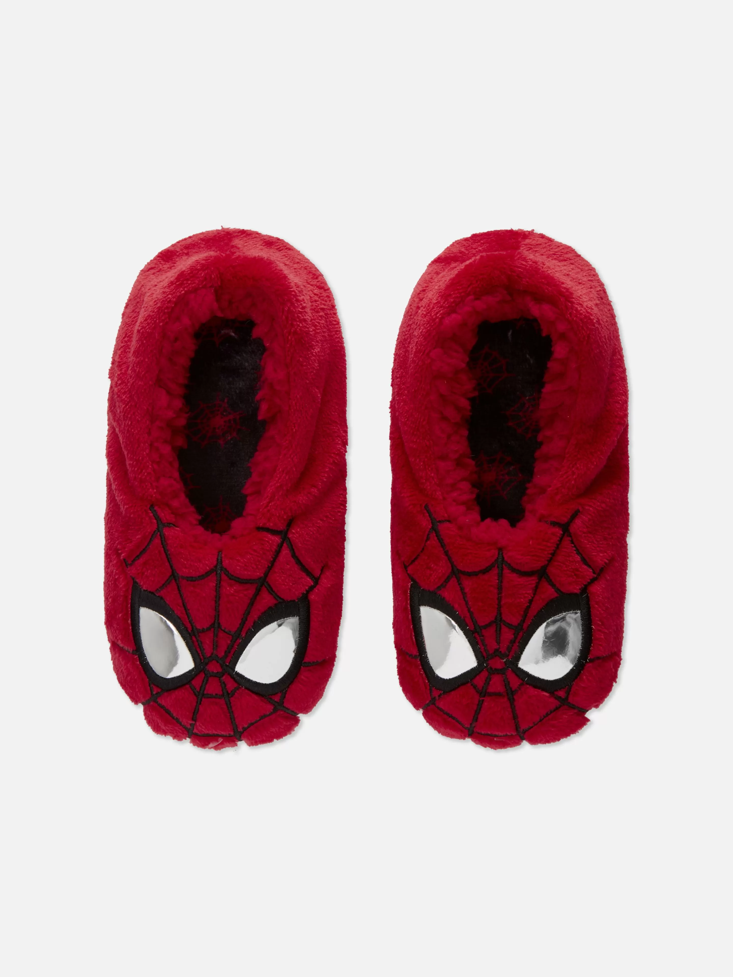 Meias*Primark Pantufas Toque Suave Marvel Homem-Aranha Vermelho