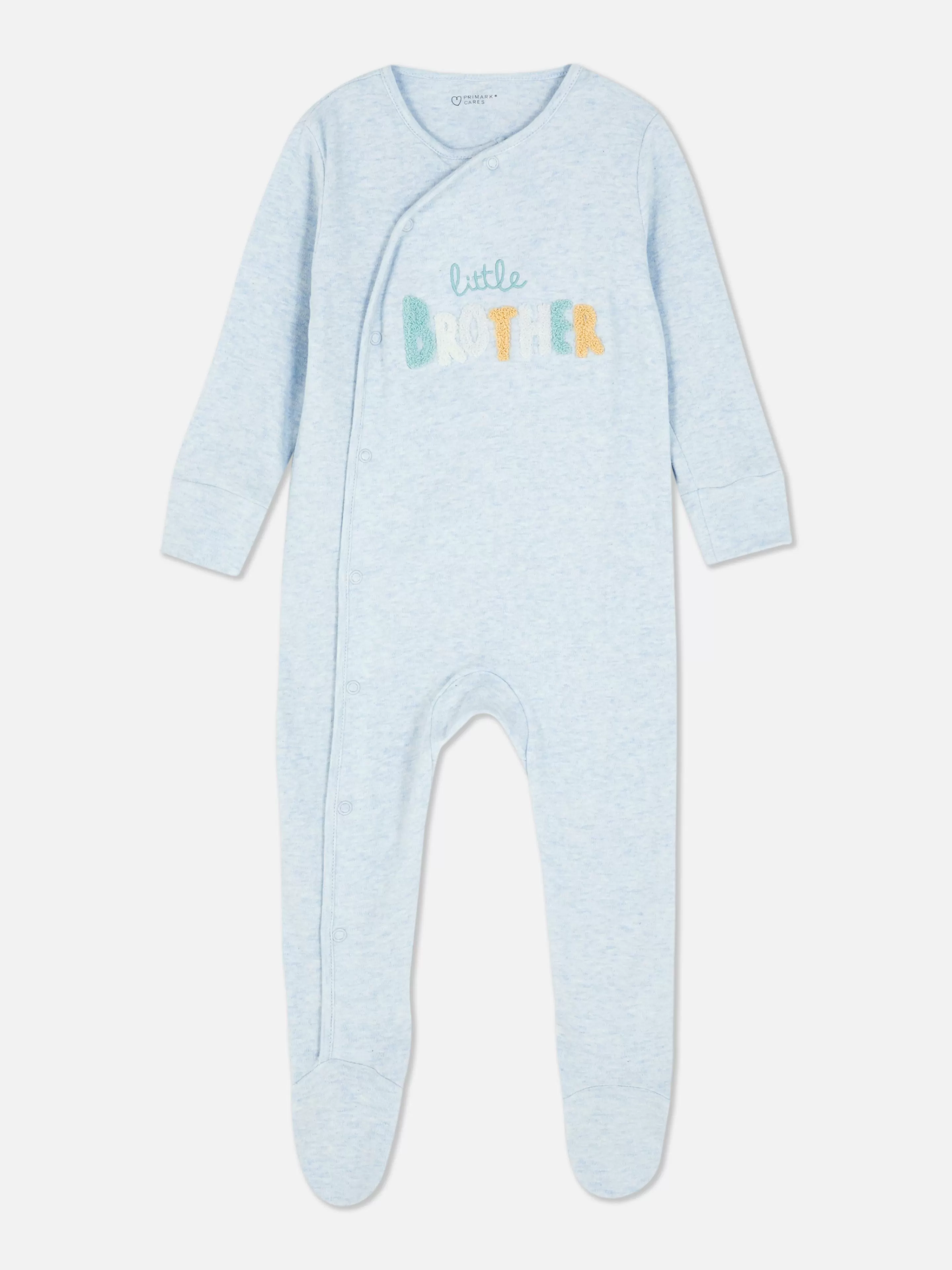 Babygrows E Pijamas*Primark Pijama Bordado Little Brother Azul