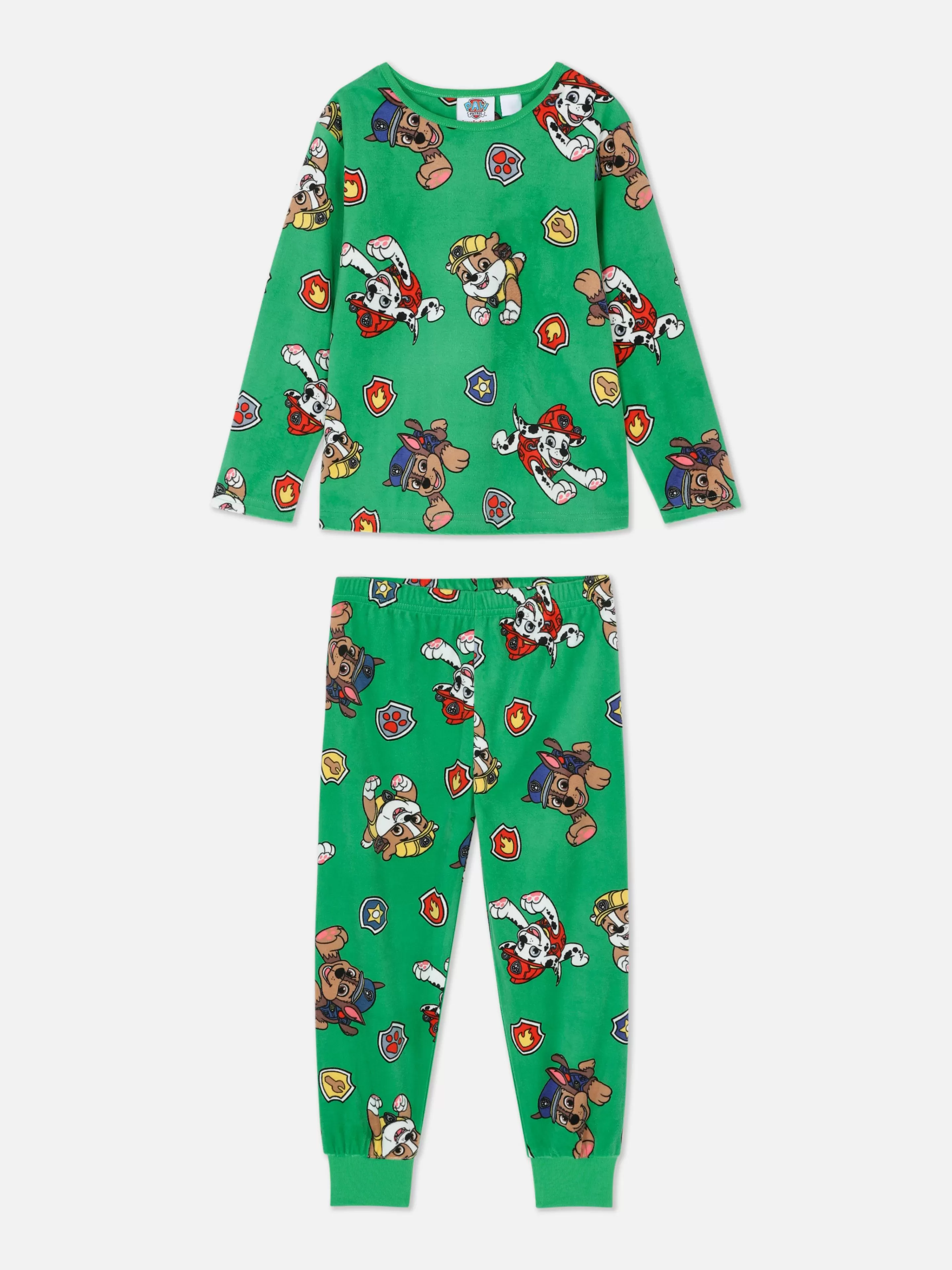 Pijamas E Roupa De Dormir*Primark Pijama Calças Veludo PAW Patrol Verde