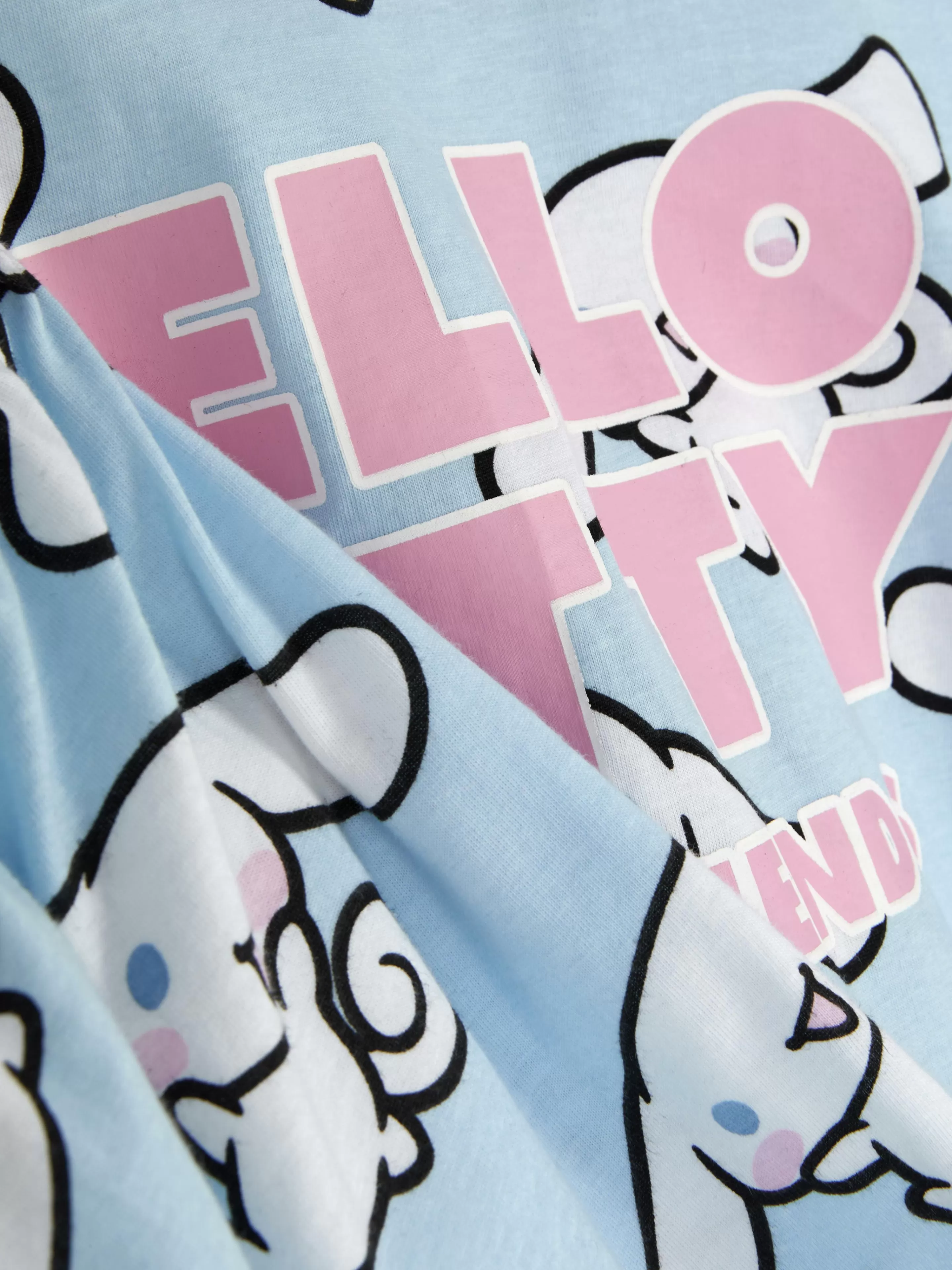 Pijamas*Primark Pijama Calções Hello Kitty And Friends Azul