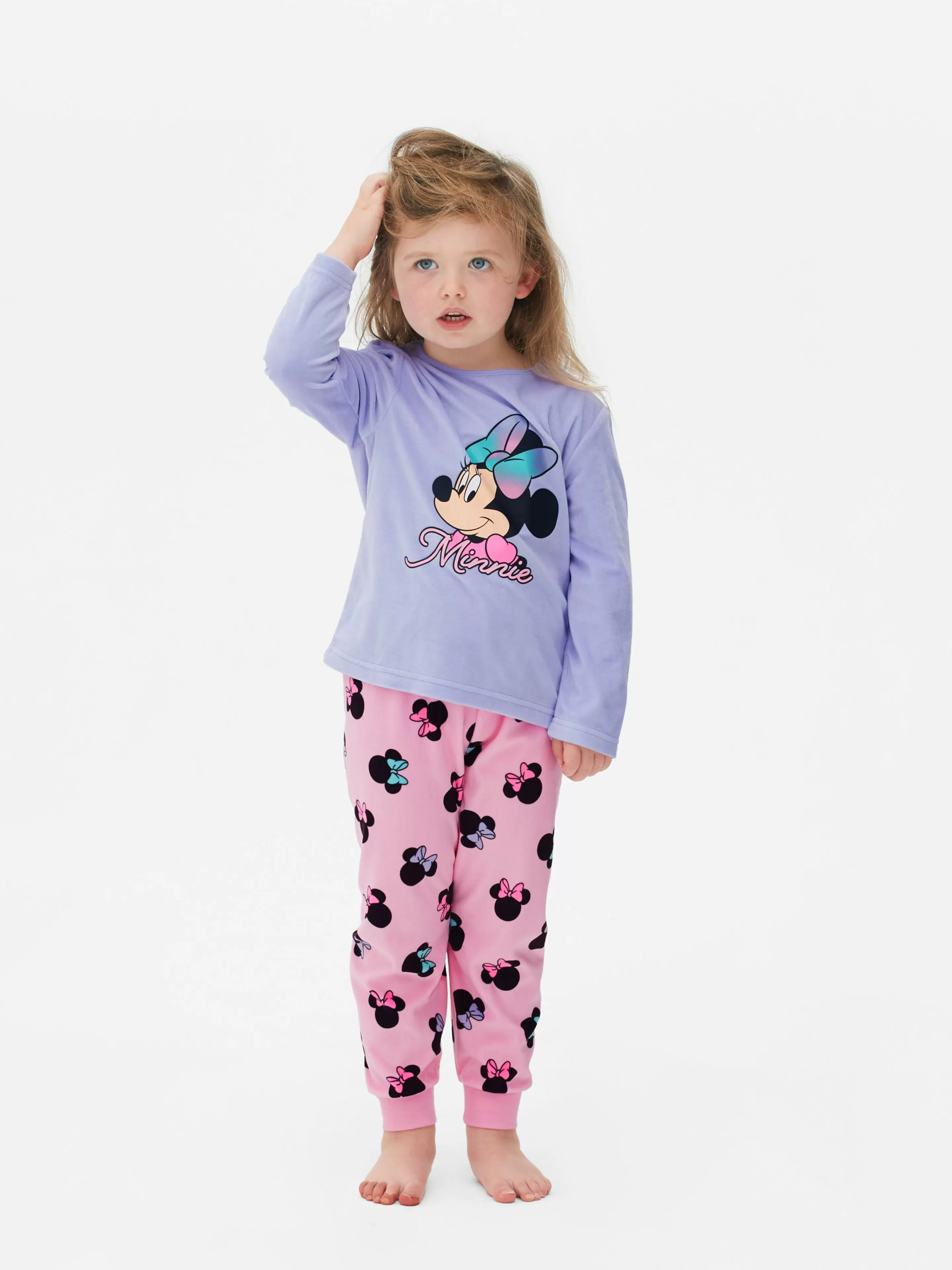 Pijamas E Roupa De Dormir*Primark Pijama Comprido Aconchegante Disney Minnie Lilás