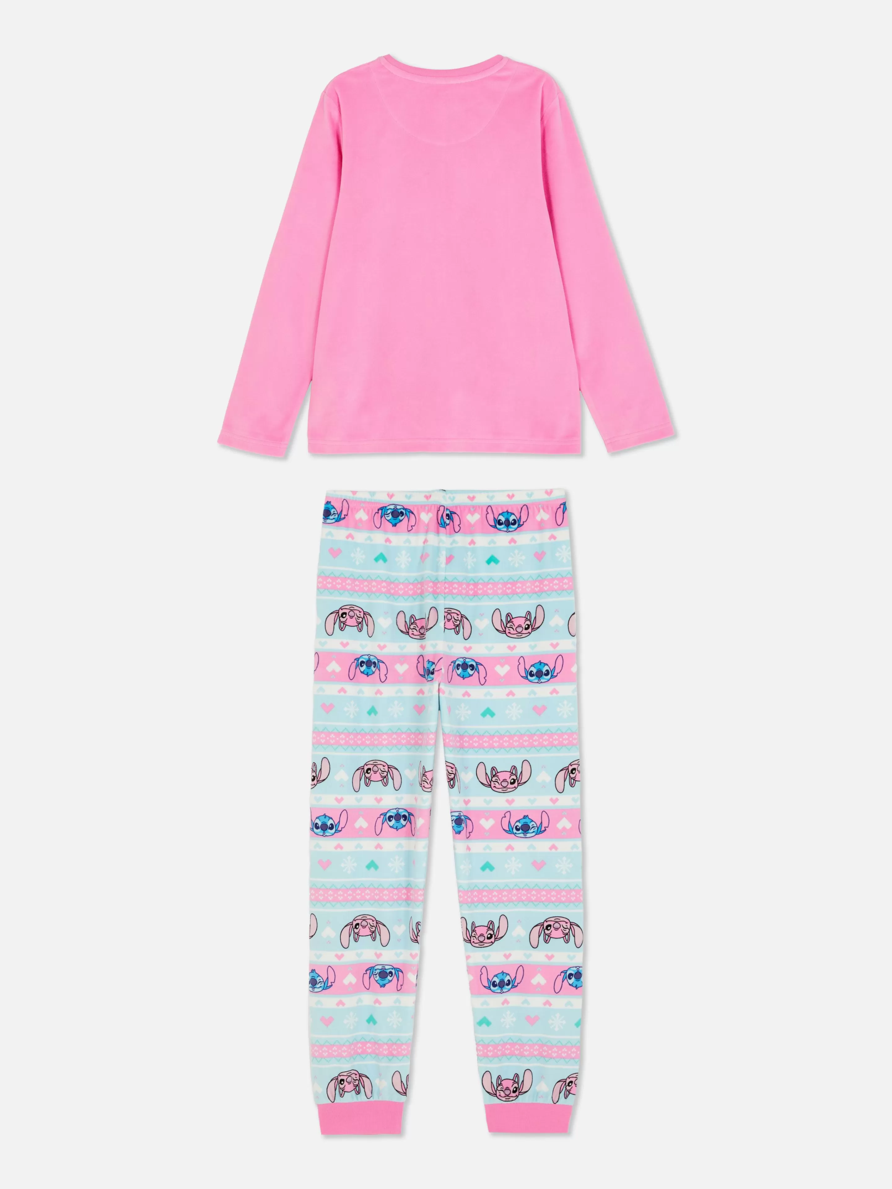 Pijamas E Roupa De Dormir*Primark Pijama Comprido Fair Isle Disney Stitch Multicolor