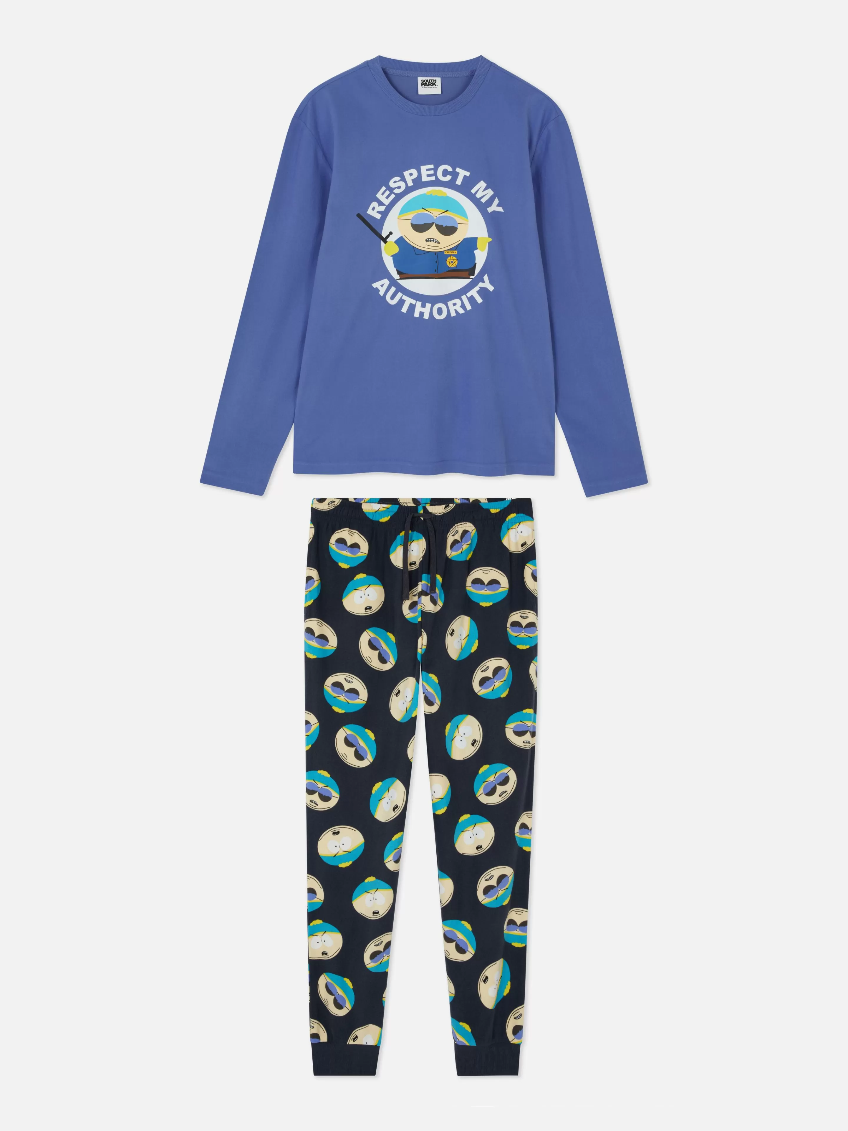 Pijamas*Primark Pijama Comprido South Park Azul-escuro