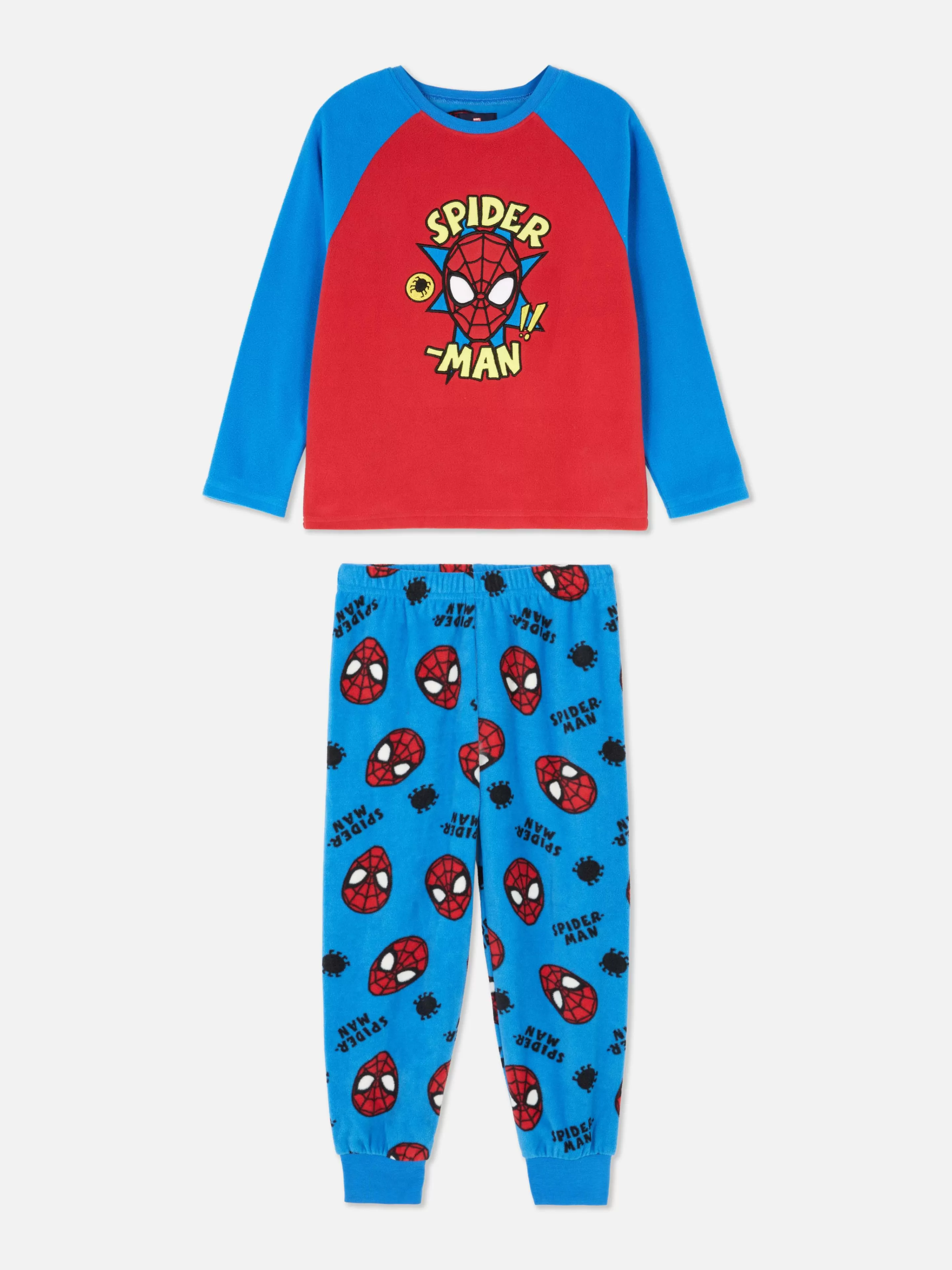 Pijamas E Roupa De Dormir*Primark Pijama Malha Polar Marvel Homem-Aranha Vermelho