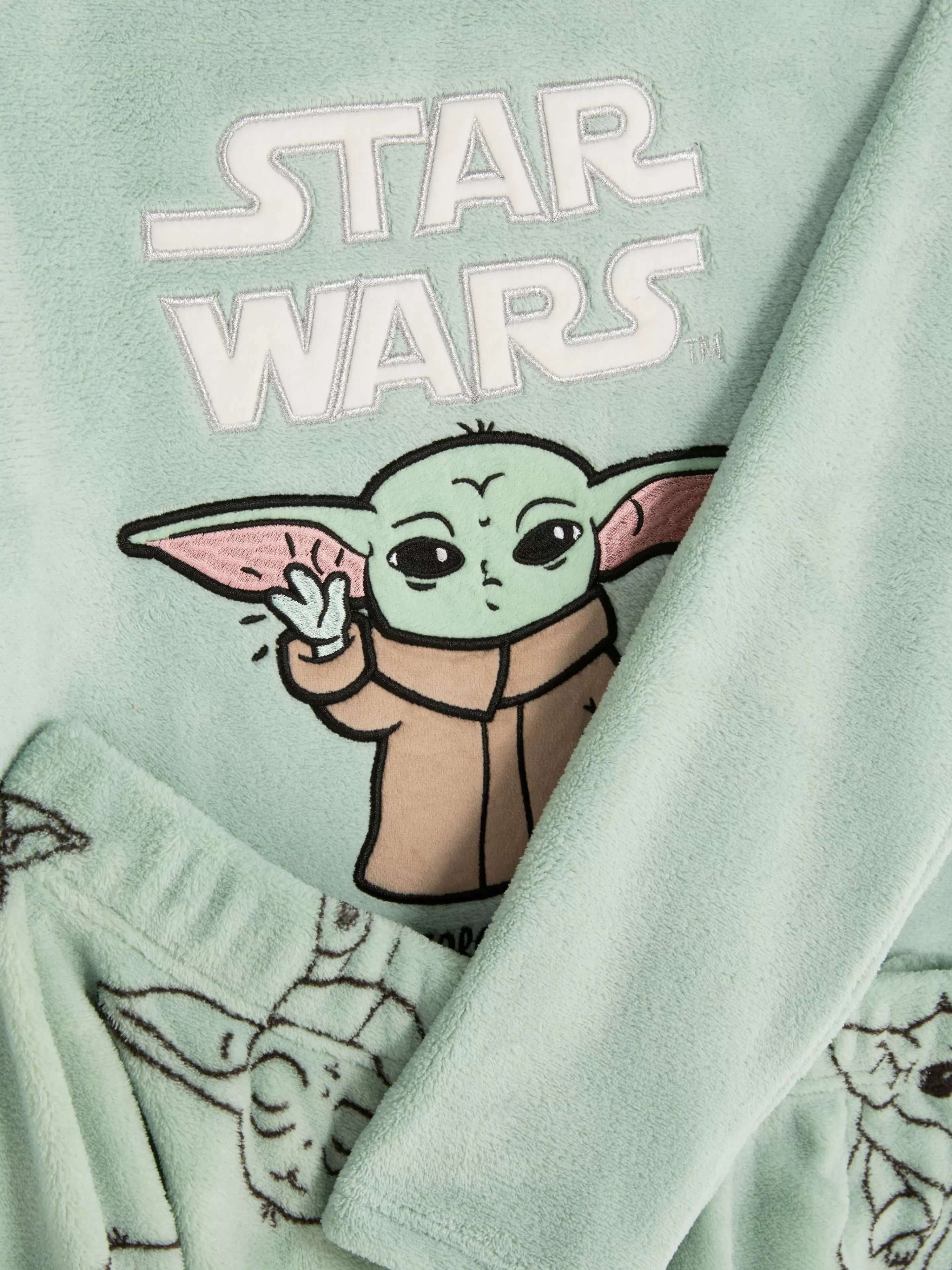 Pijamas*Primark Pijama Malha Polar Star Wars Baby Yoda Verde-claro