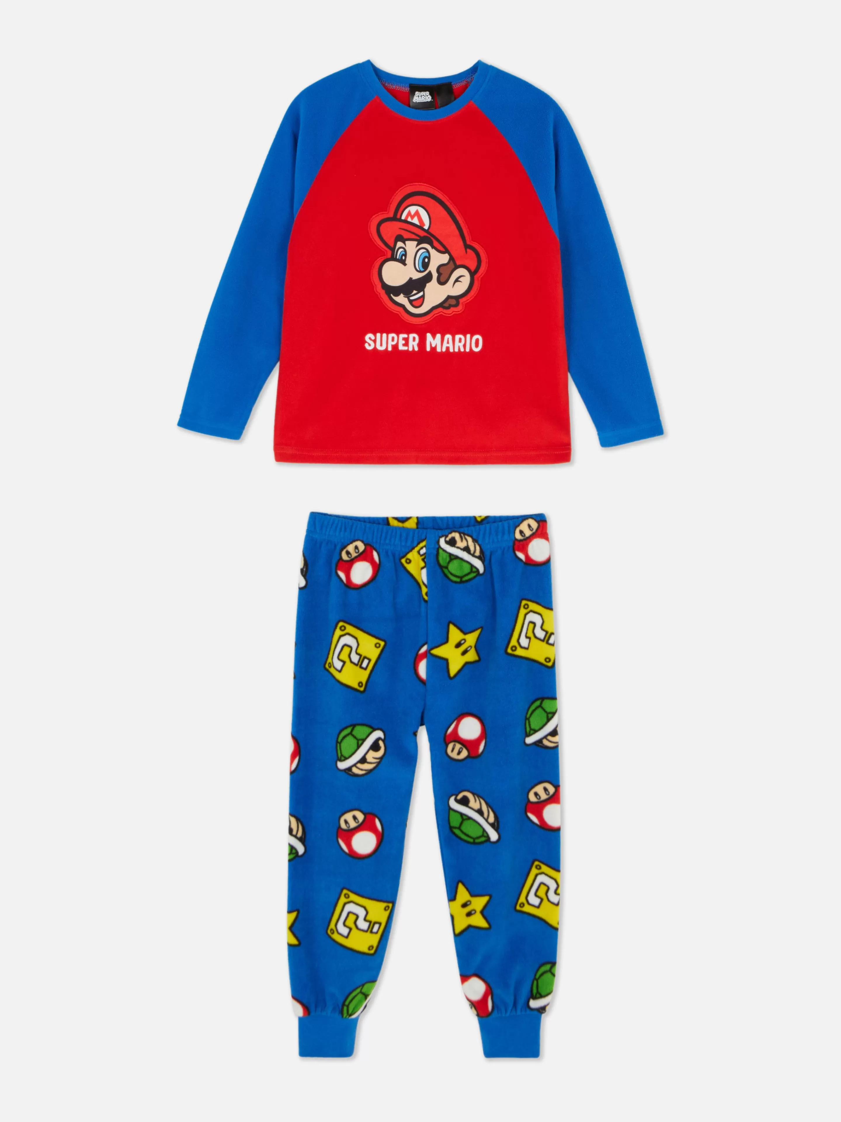 Pijamas E Roupa De Dormir*Primark Pijama Malha Polar Super Mario Vermelho