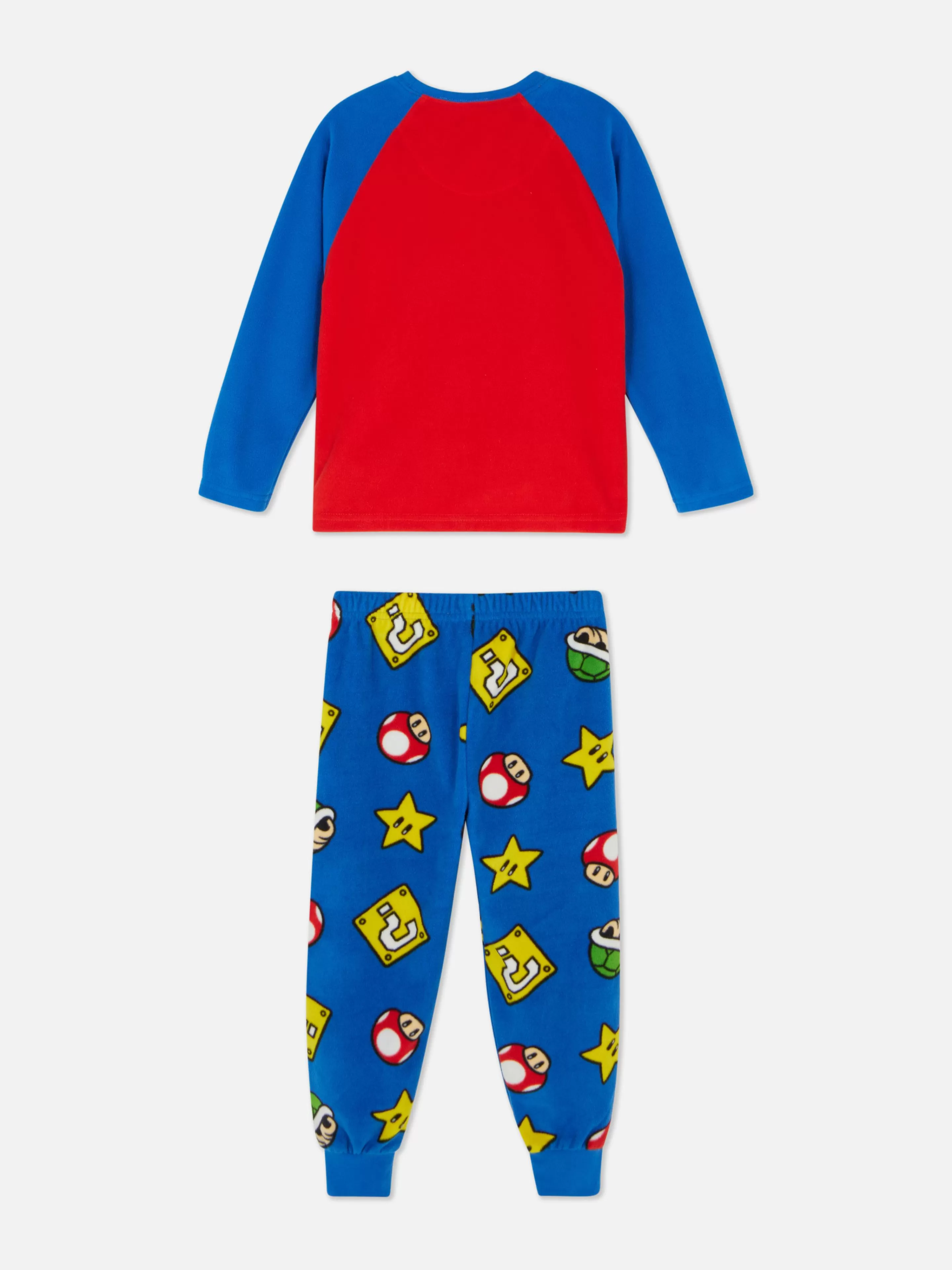 Pijamas E Roupa De Dormir*Primark Pijama Malha Polar Super Mario Vermelho