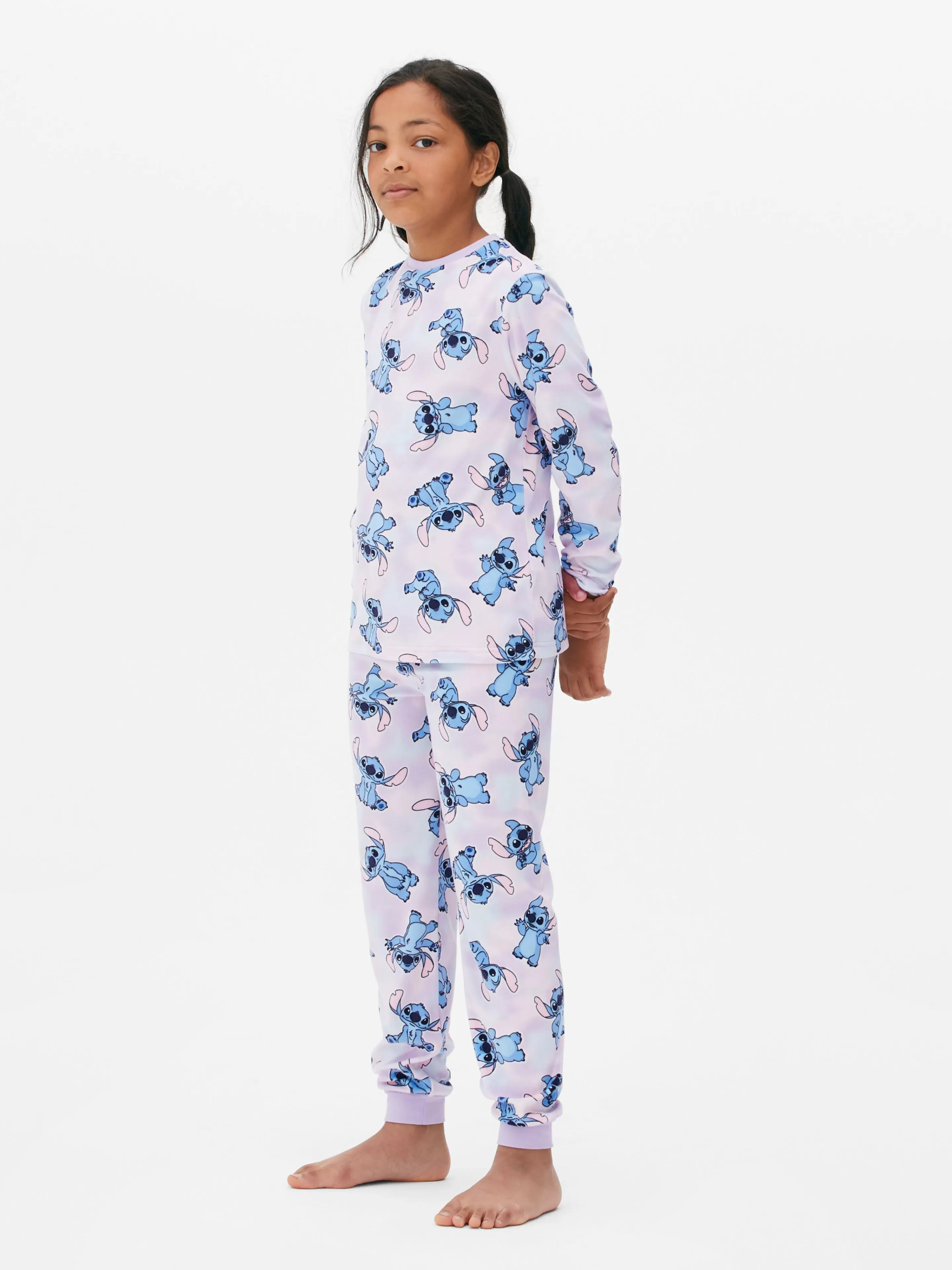 Pijamas E Roupa De Dormir*Primark Pijama Manga Comprida Disney Lilo & Stitch Multicolor