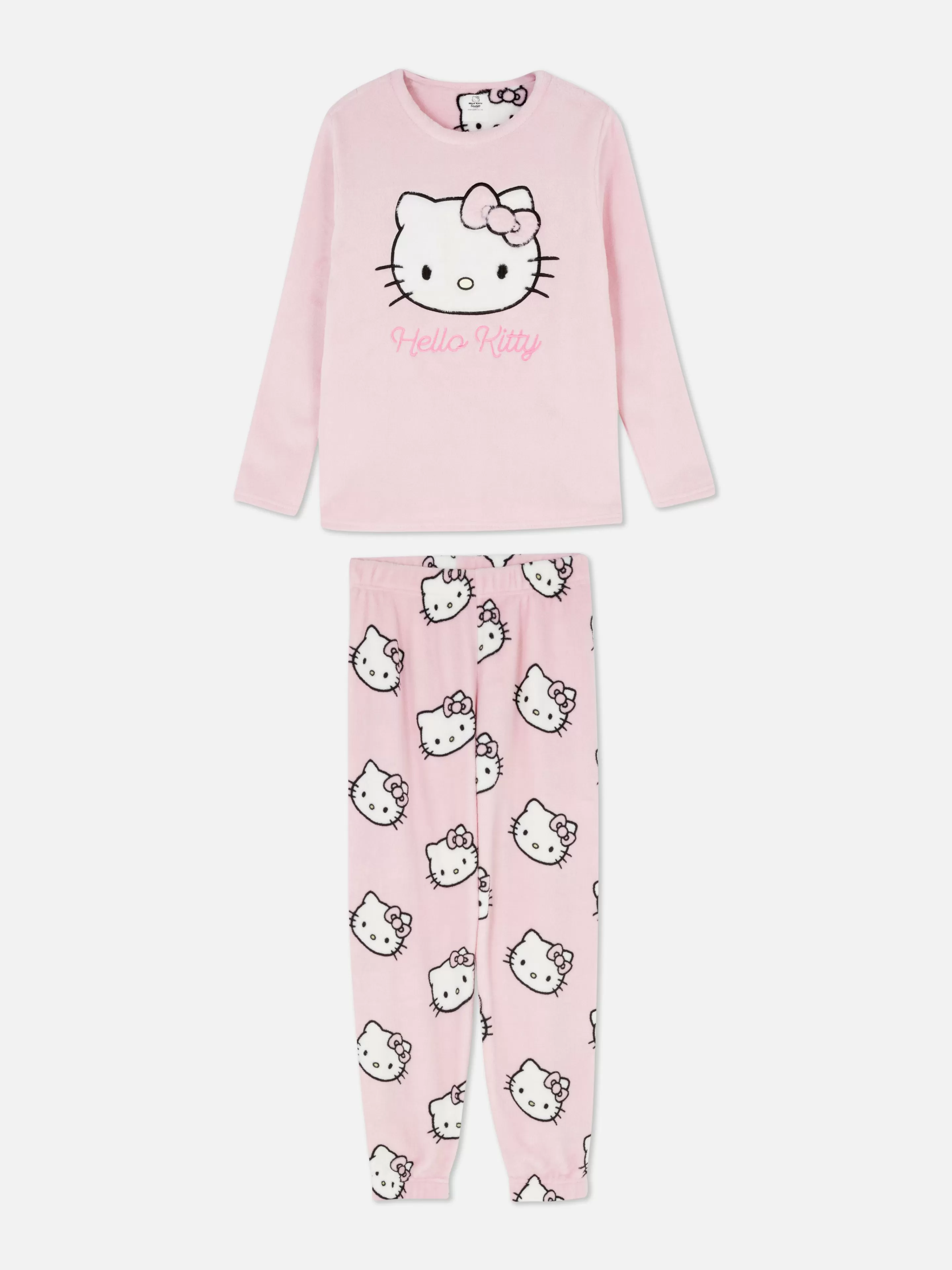 Pijamas*Primark Pijama Polar Hello Kitty Cor-de-rosa