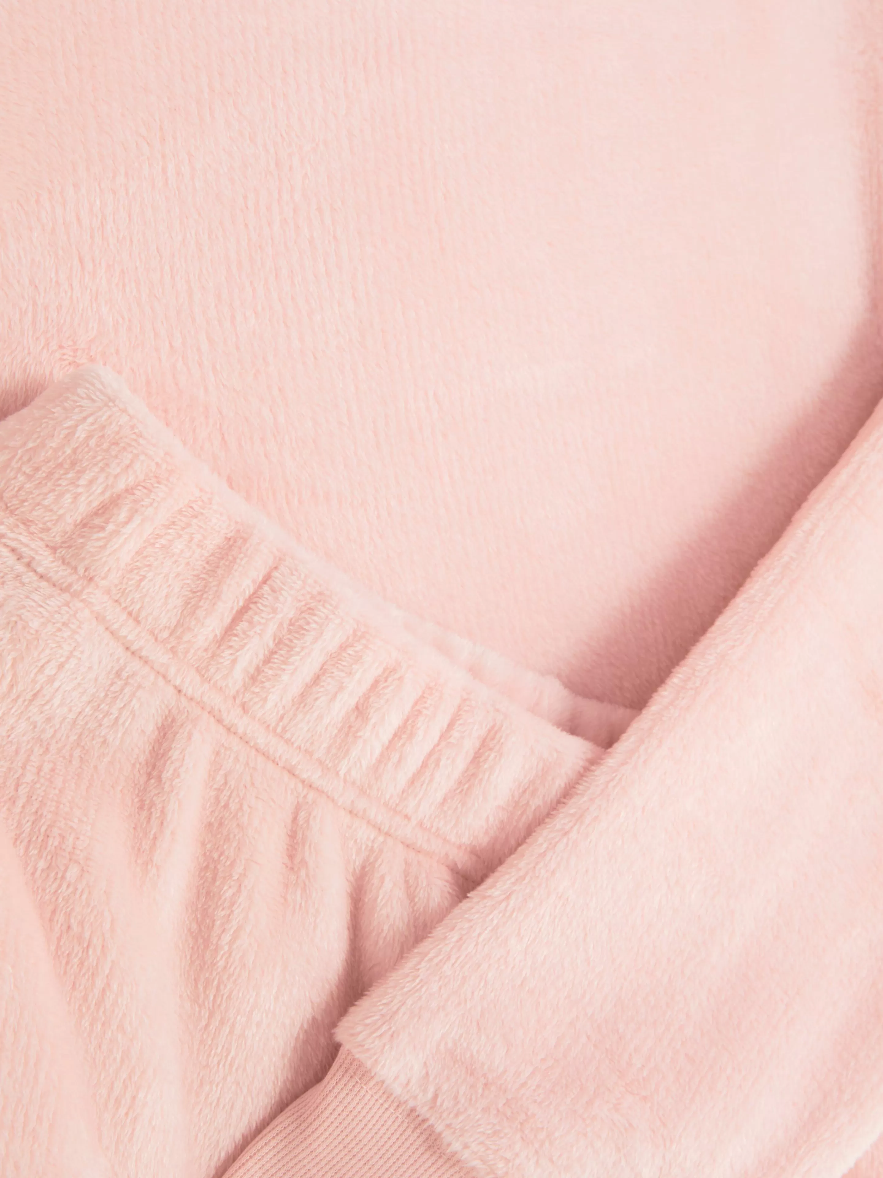 Pijamas*Primark Pijama Polar Manga Comprida Cor-de-rosa