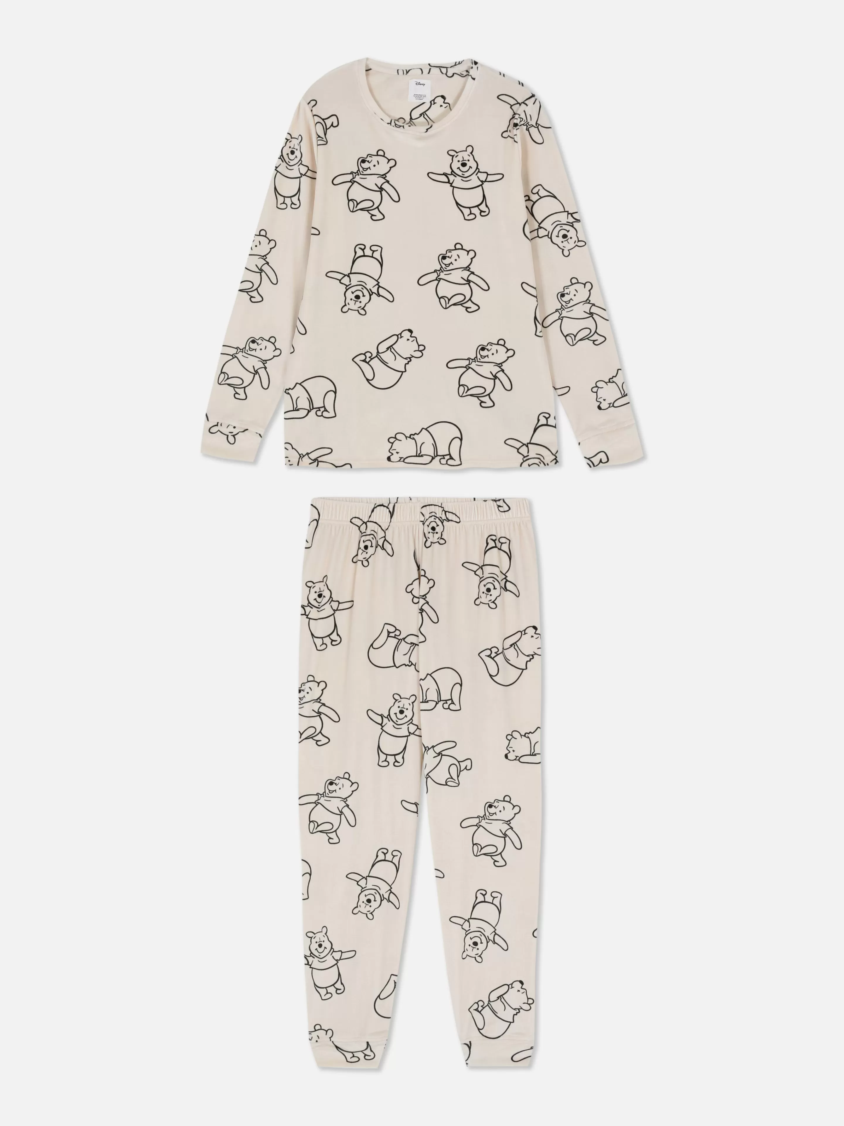 Pijamas*Primark Pijama Polar Manga Comprida Personagens Disney Aveia