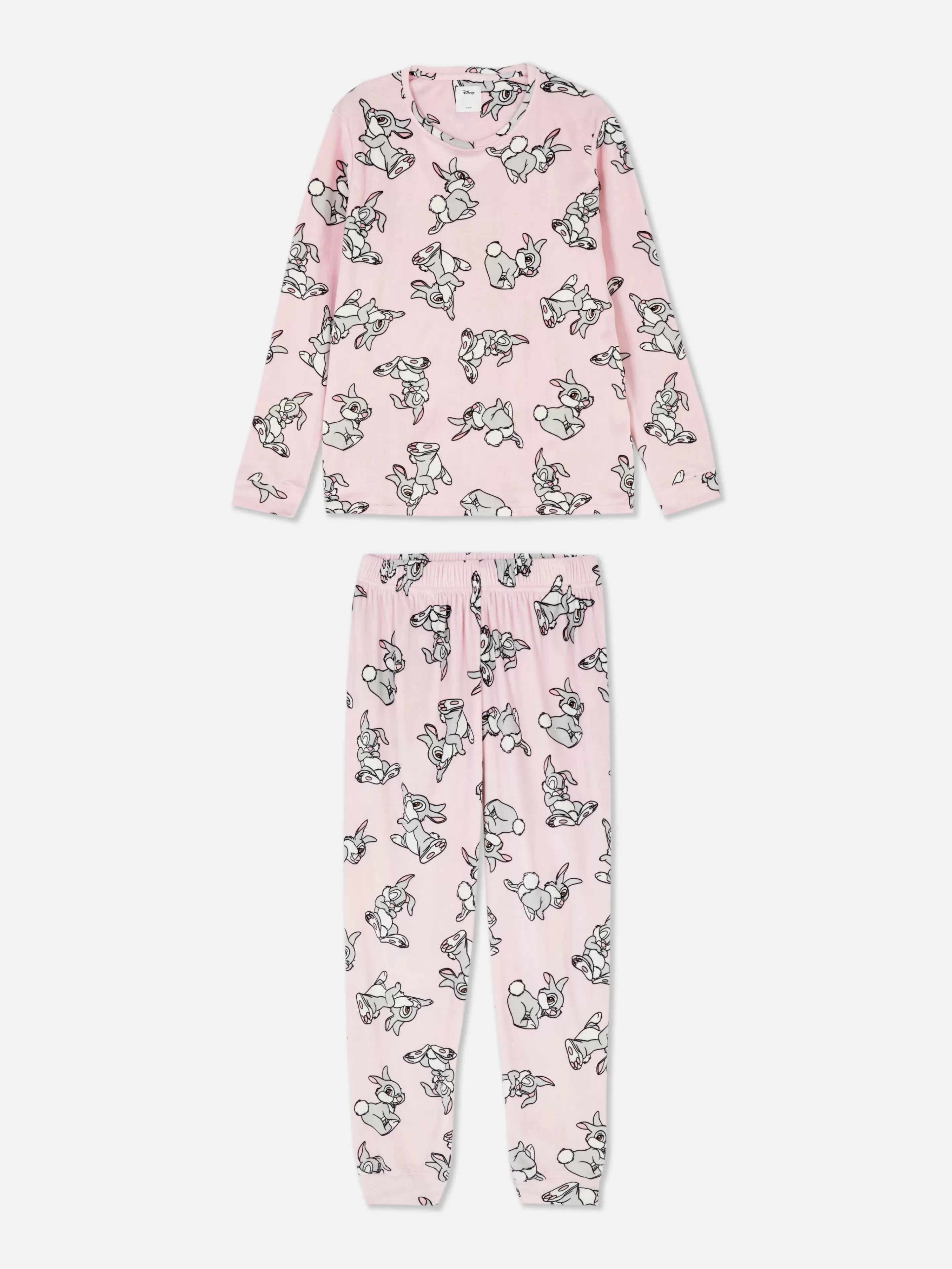 Pijamas*Primark Pijama Polar Manga Comprida Personagens Disney Cor-de-rosa