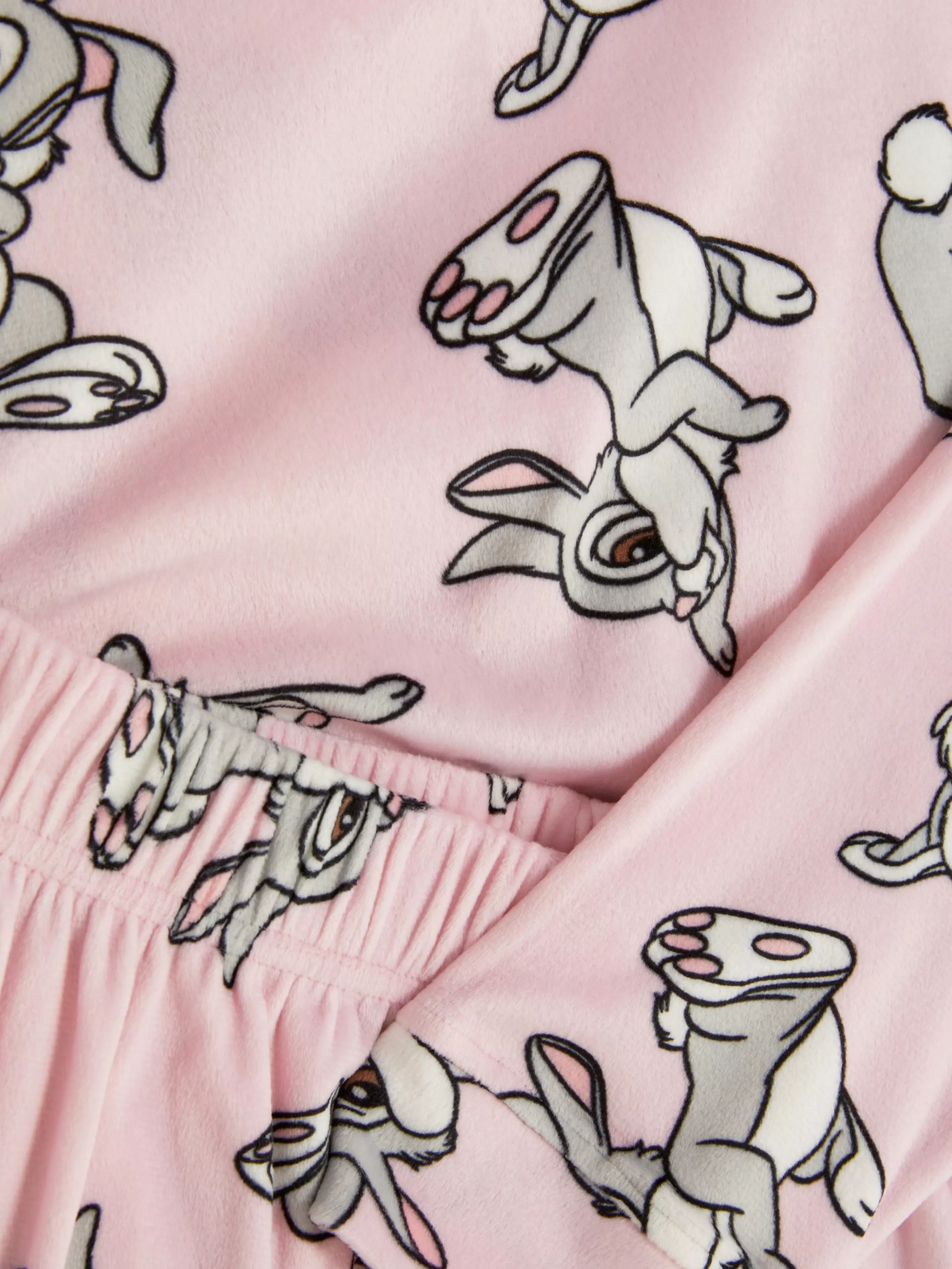 Pijamas*Primark Pijama Polar Manga Comprida Personagens Disney Cor-de-rosa