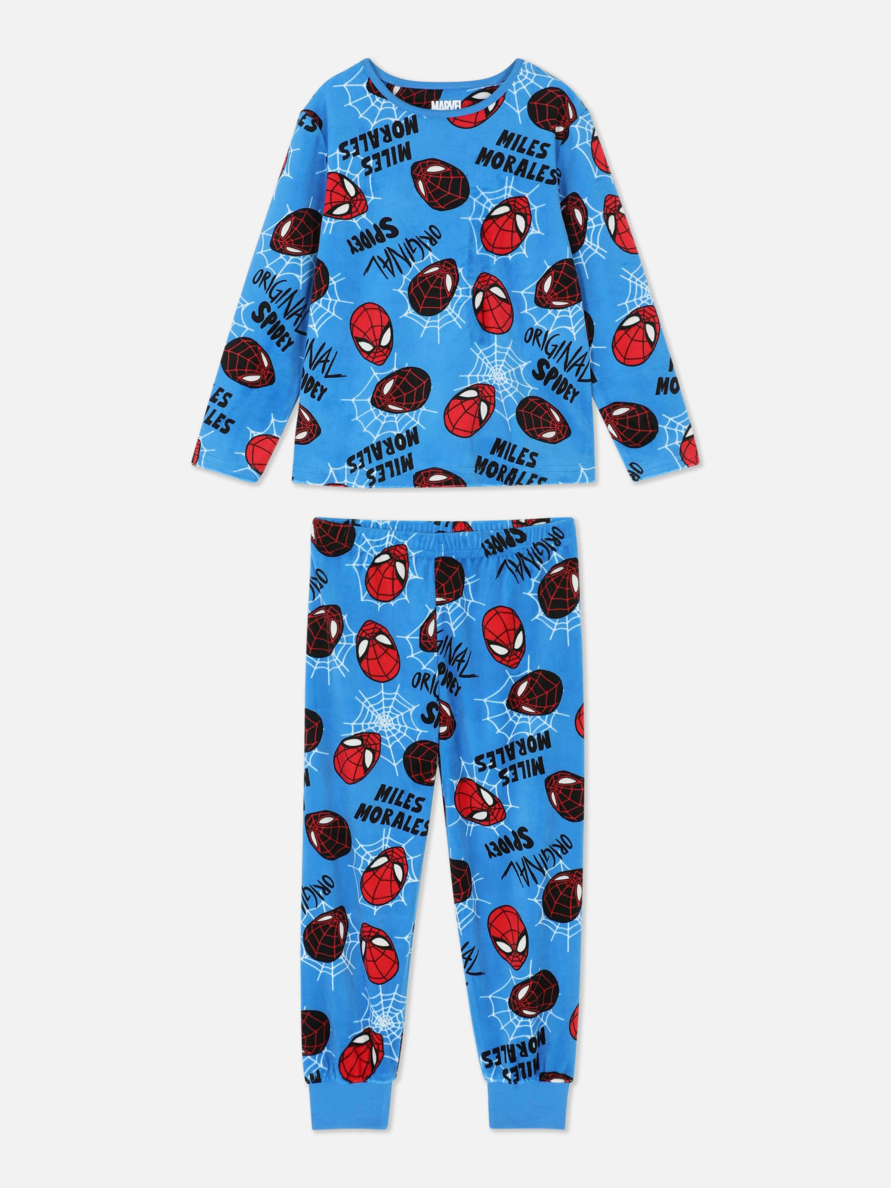 Pijamas E Roupa De Dormir*Primark Pijama T-shirt/calças Marvel Homem-Aranha Azul