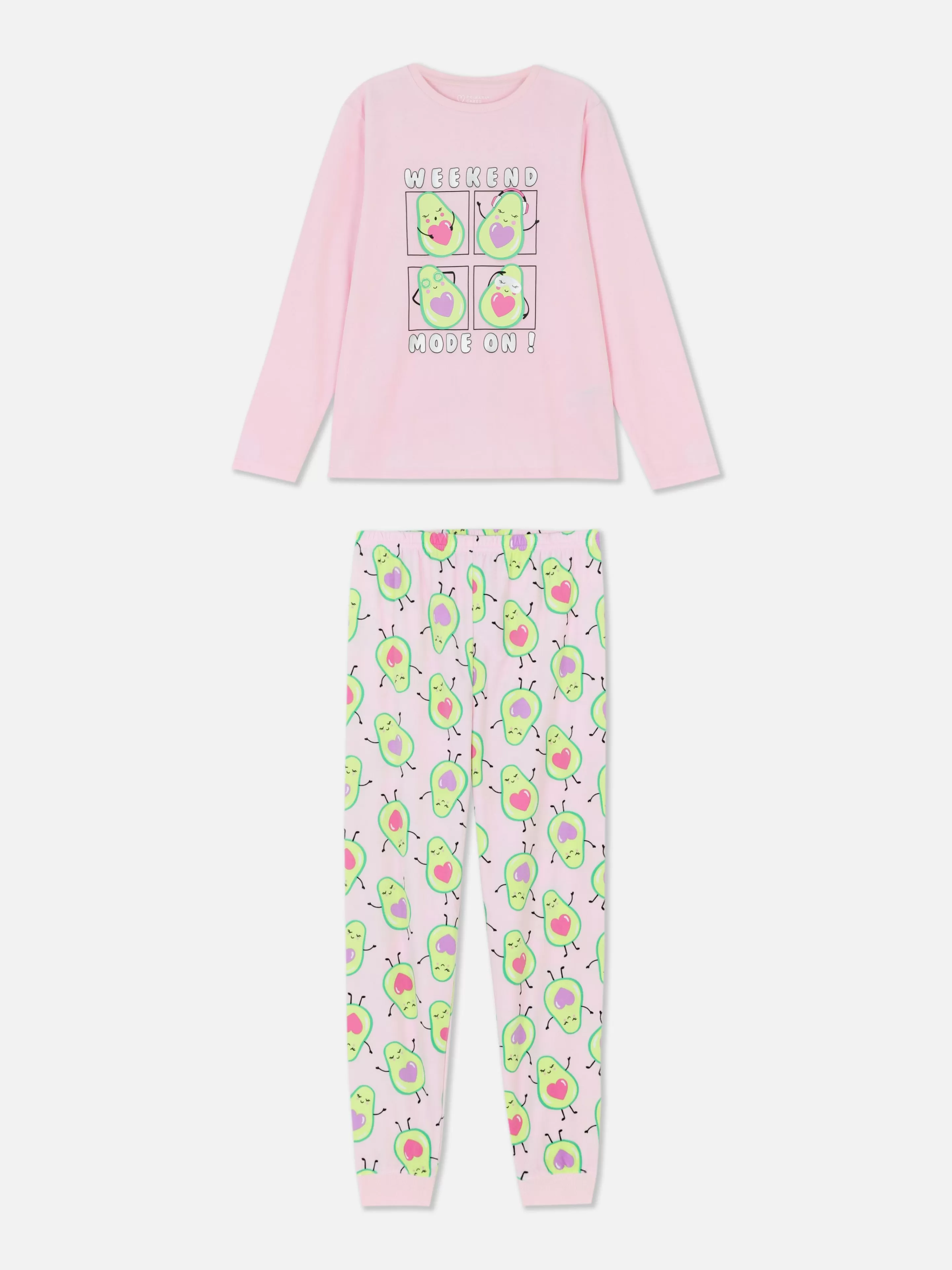 Pijamas E Roupa De Dormir*Primark Pijama Veludo Abacate Cor-de-rosa