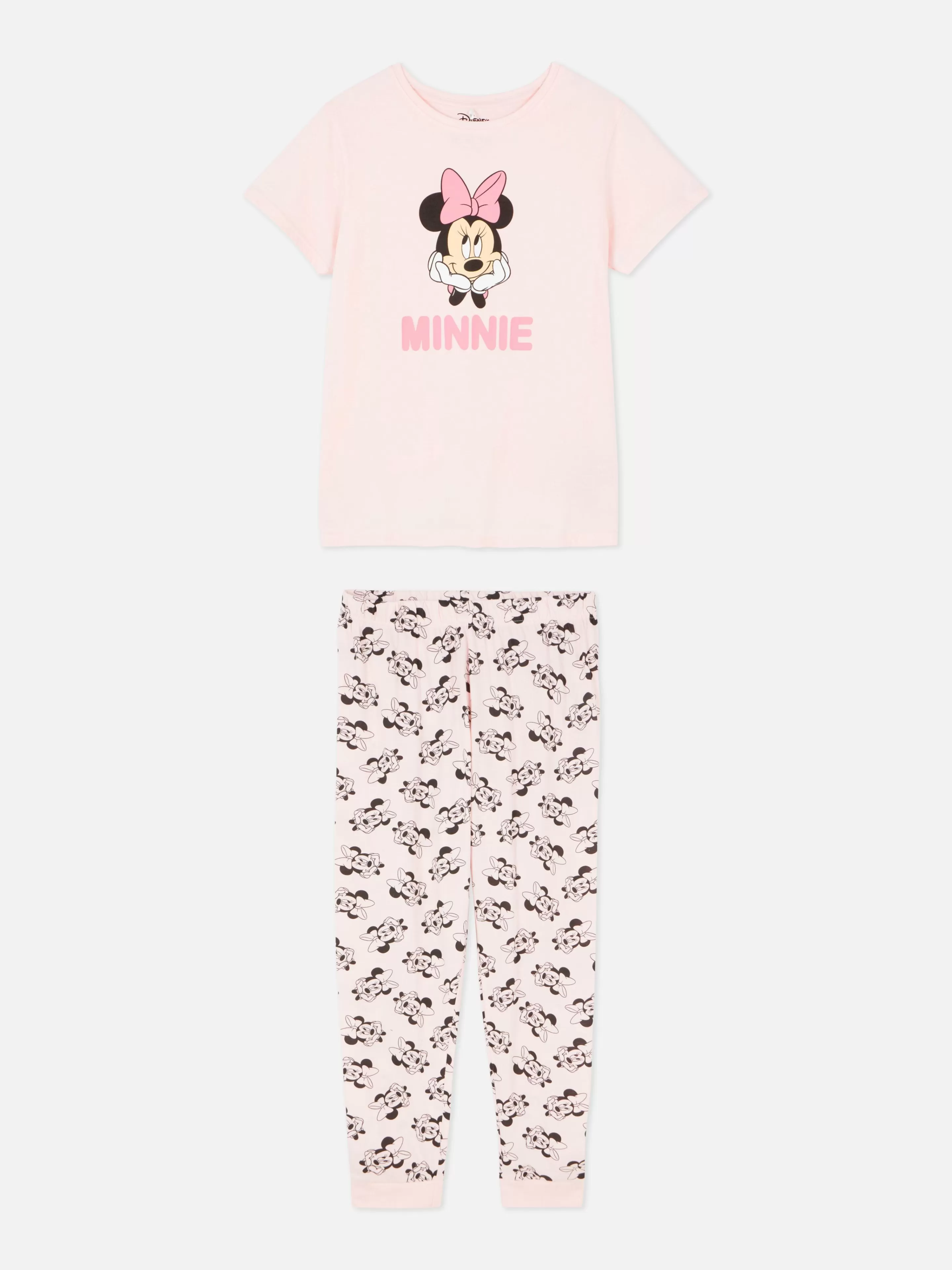 Pijamas*Primark Pijamas T-shirt Personagens Disney Cor-de-rosa