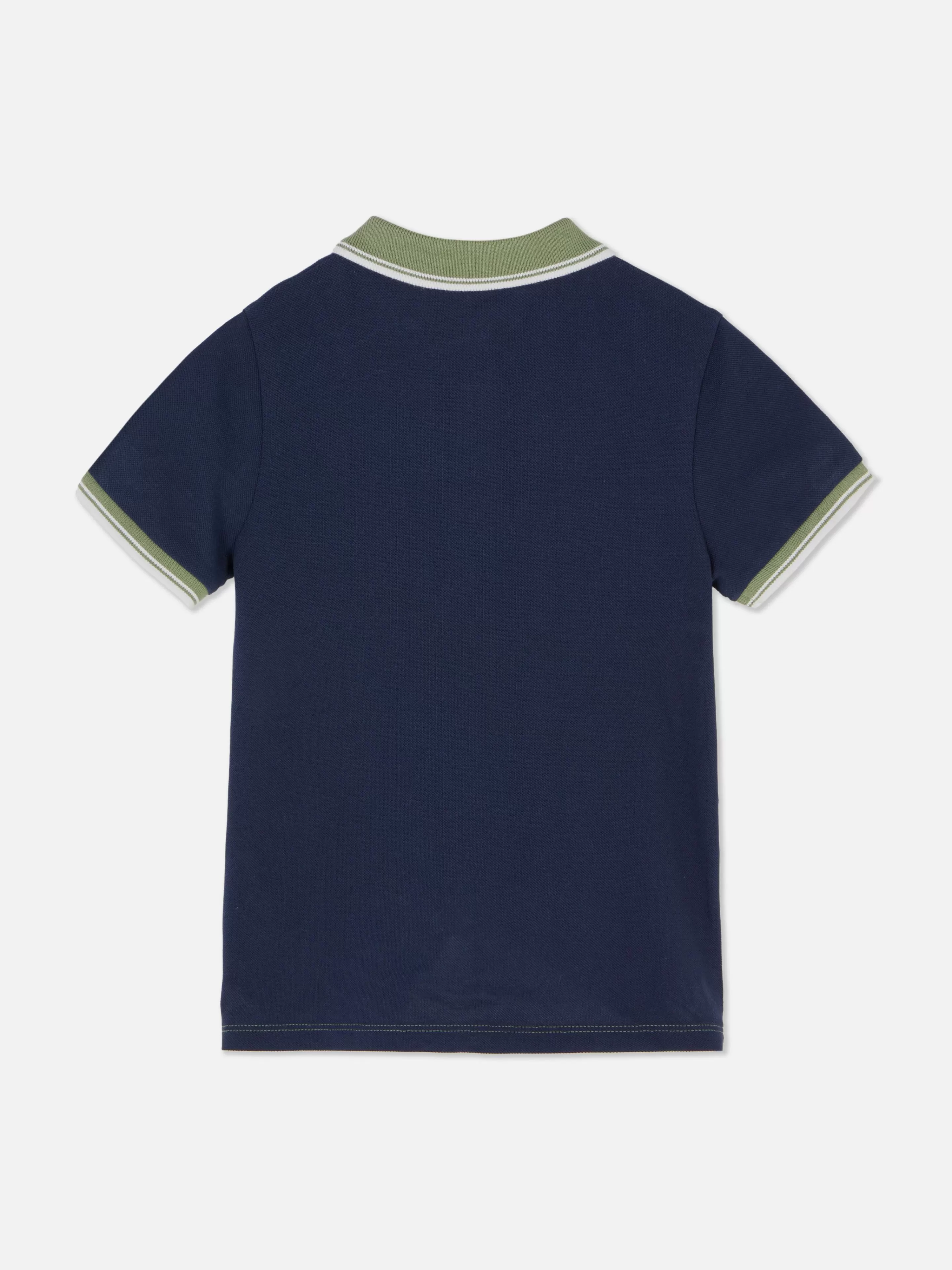 Tops E T-Shirts*Primark Polo Blocos De Cor Azul