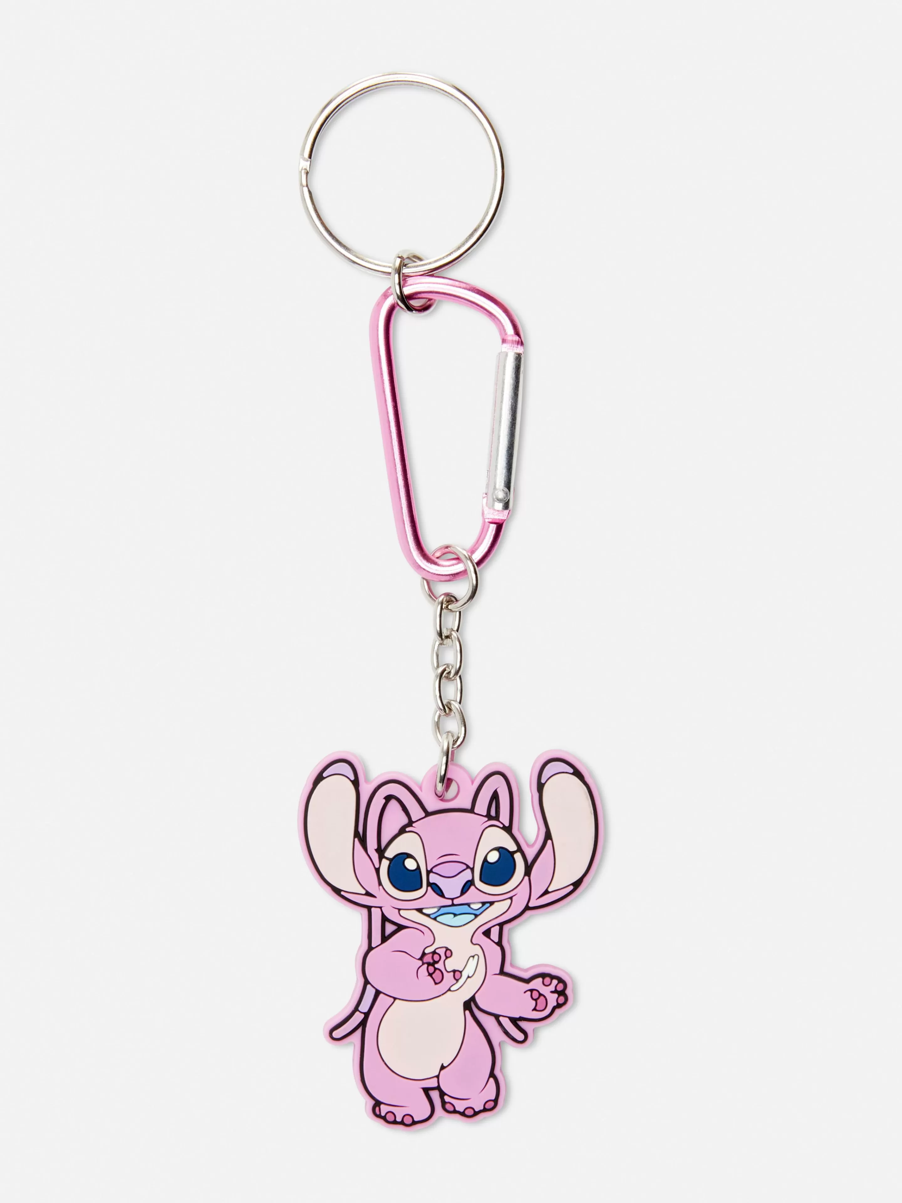 Acessórios De Viagem*Primark Porta-chaves Pendente Disney Stitch Angel Cor-de-rosa