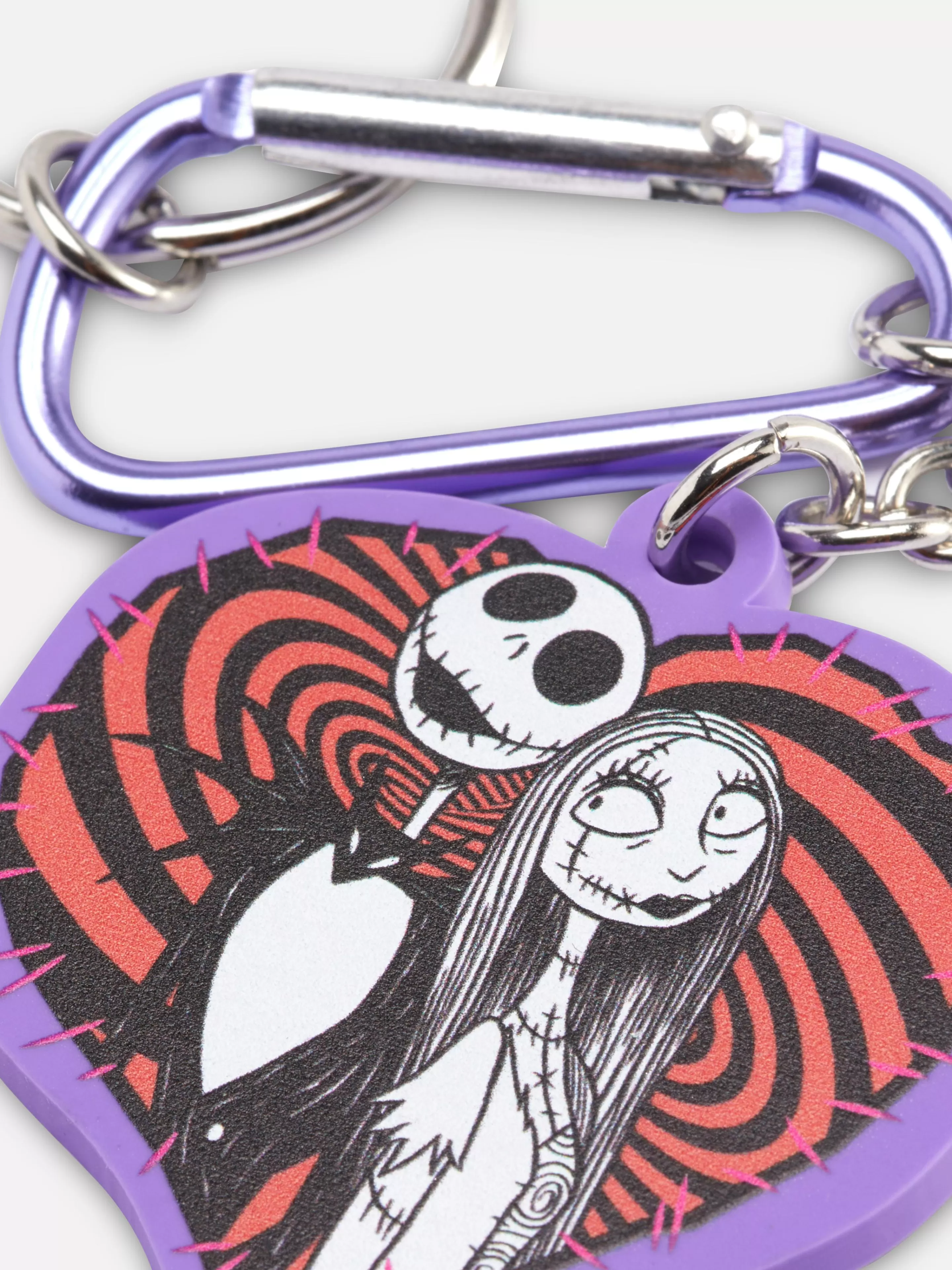 Acessórios De Viagem*Primark Porta-chaves Pendente Disney Tim Burton O Estranho Mundo De Jack Branco