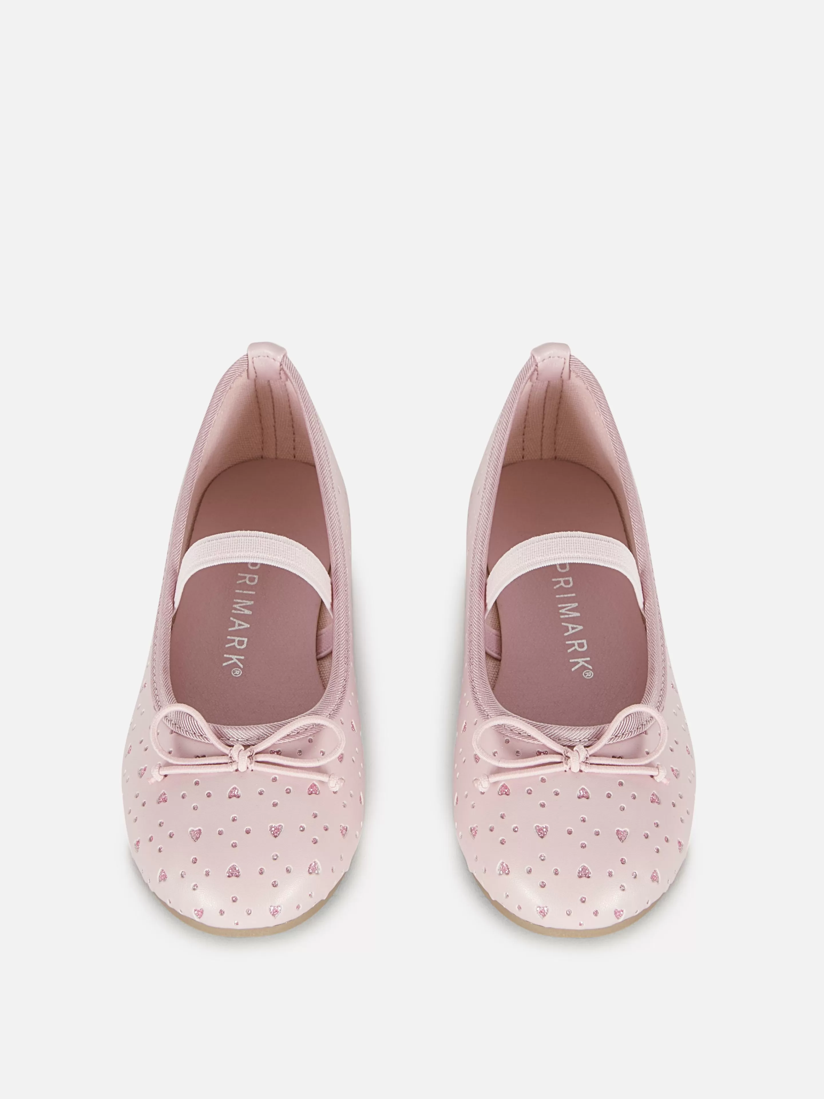 Sapatos Rasos*Primark Sabrinas Corte Laser Cintilantes Cor-de-rosa