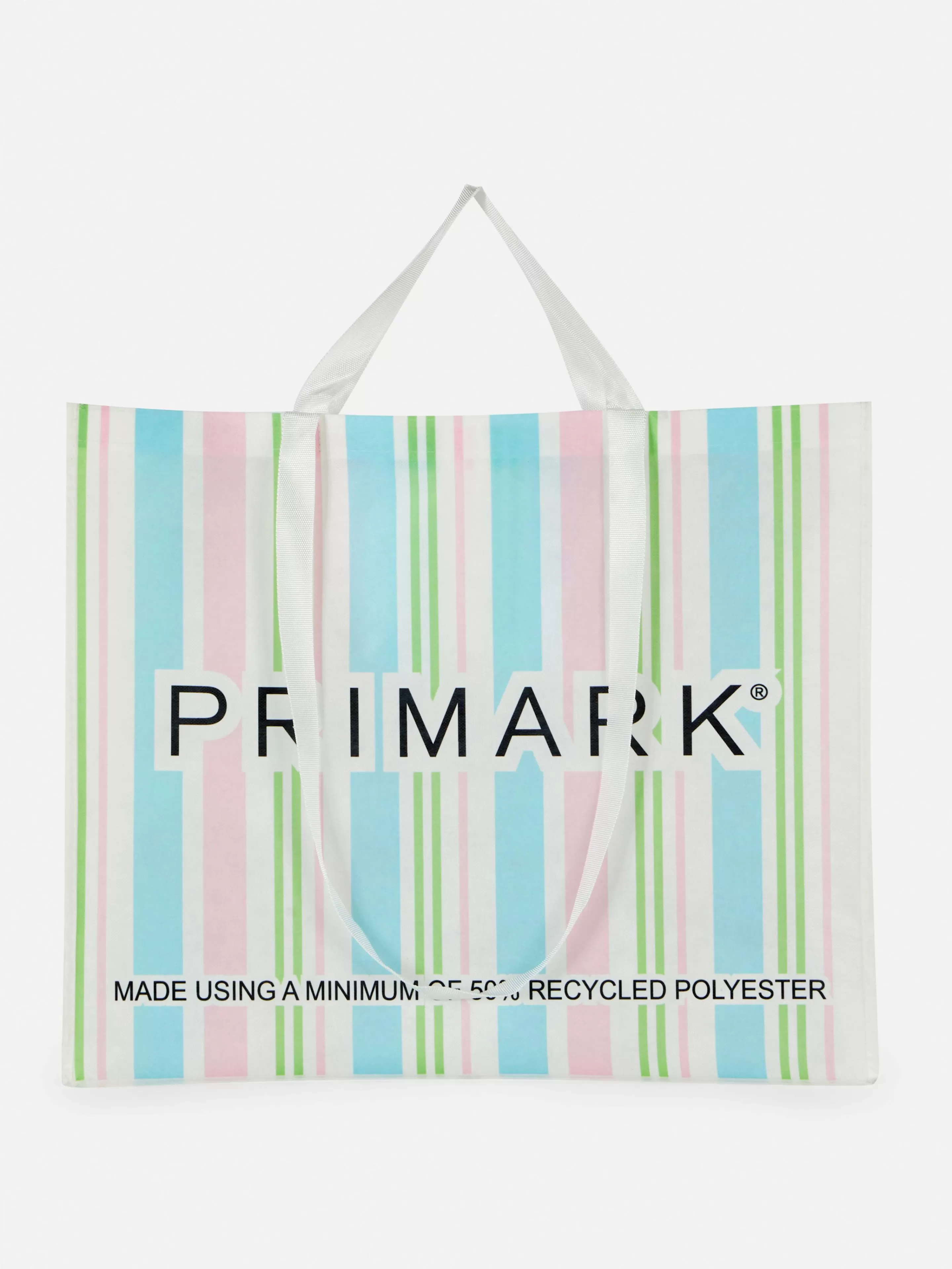 Malas E Carteiras*Primark Saco Compras XL Estampado Riscas Multicolor