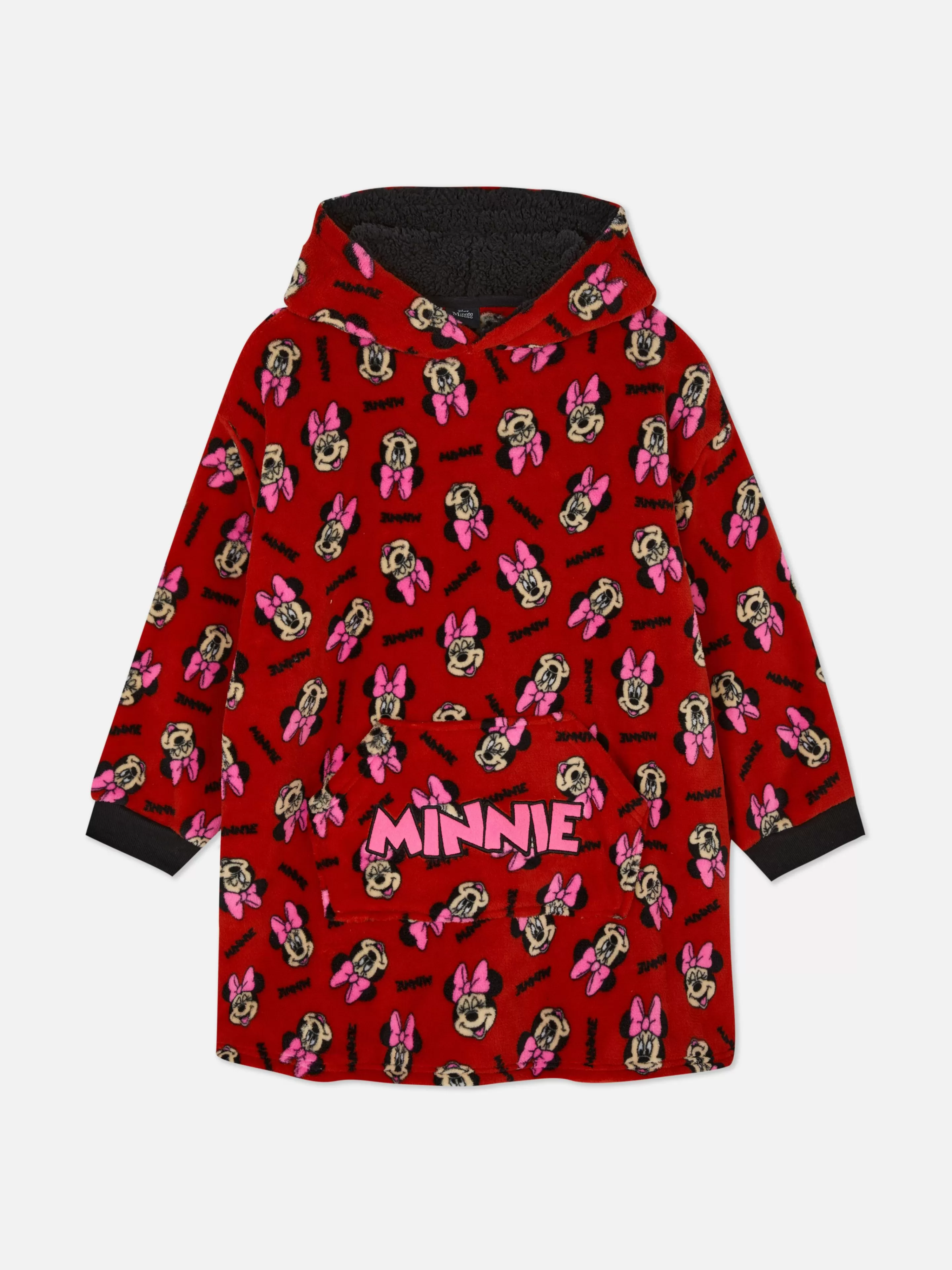 Snuddies E Pijamas-Macacão*Primark Snuddie Malha Polar Disney Minnie Criança Vermelho