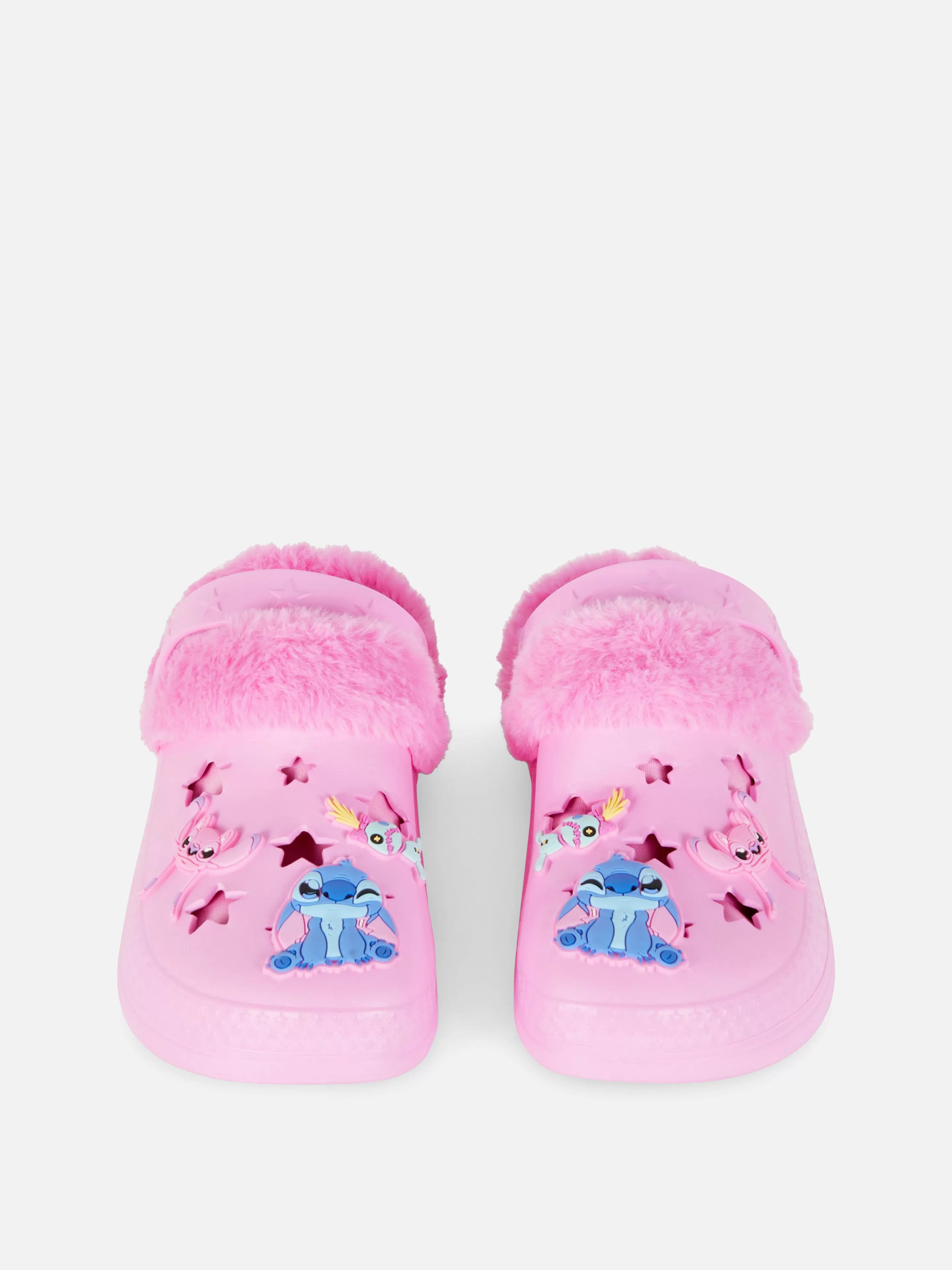 Chinelos E Pantufas*Primark Socas Detalhes Felpudos Disney Stitch Multicolor