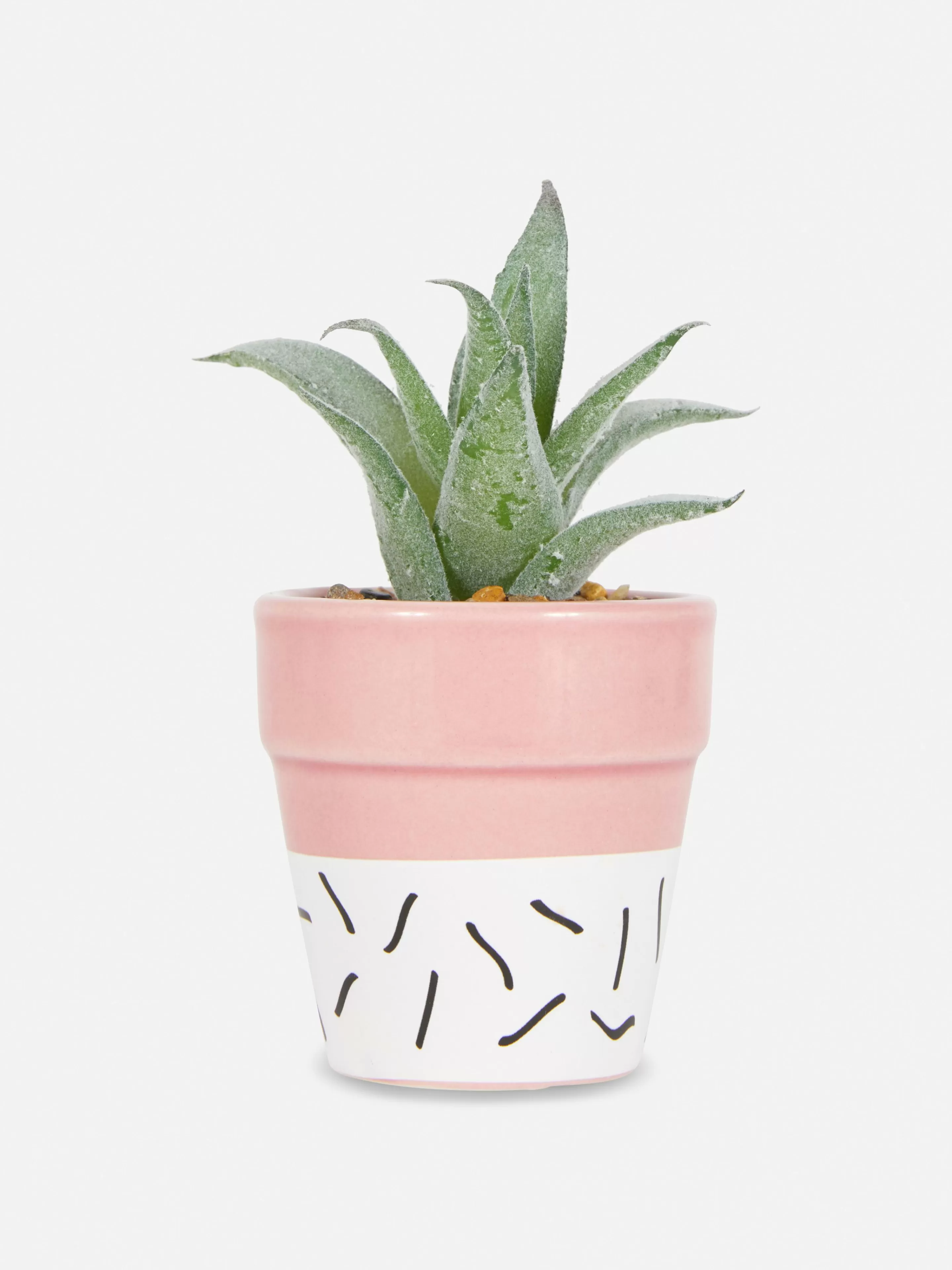 Flores E Plantas Artificiais*Primark Suculenta Artificial Em Vaso Colorido Cor-de-rosa