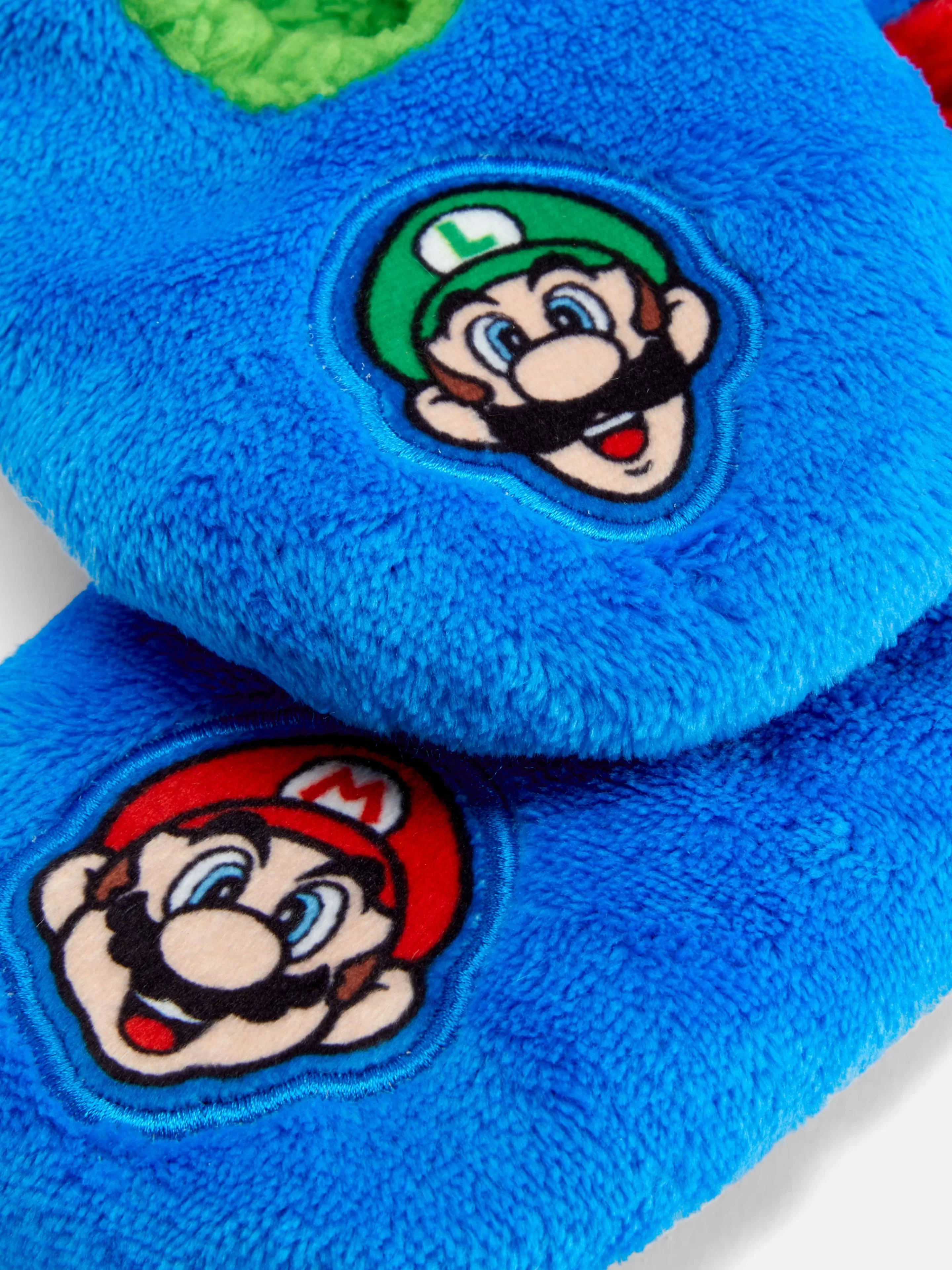 Meias*Primark Super Mario Bros. Pantufas Estilo Pezinhos Azul