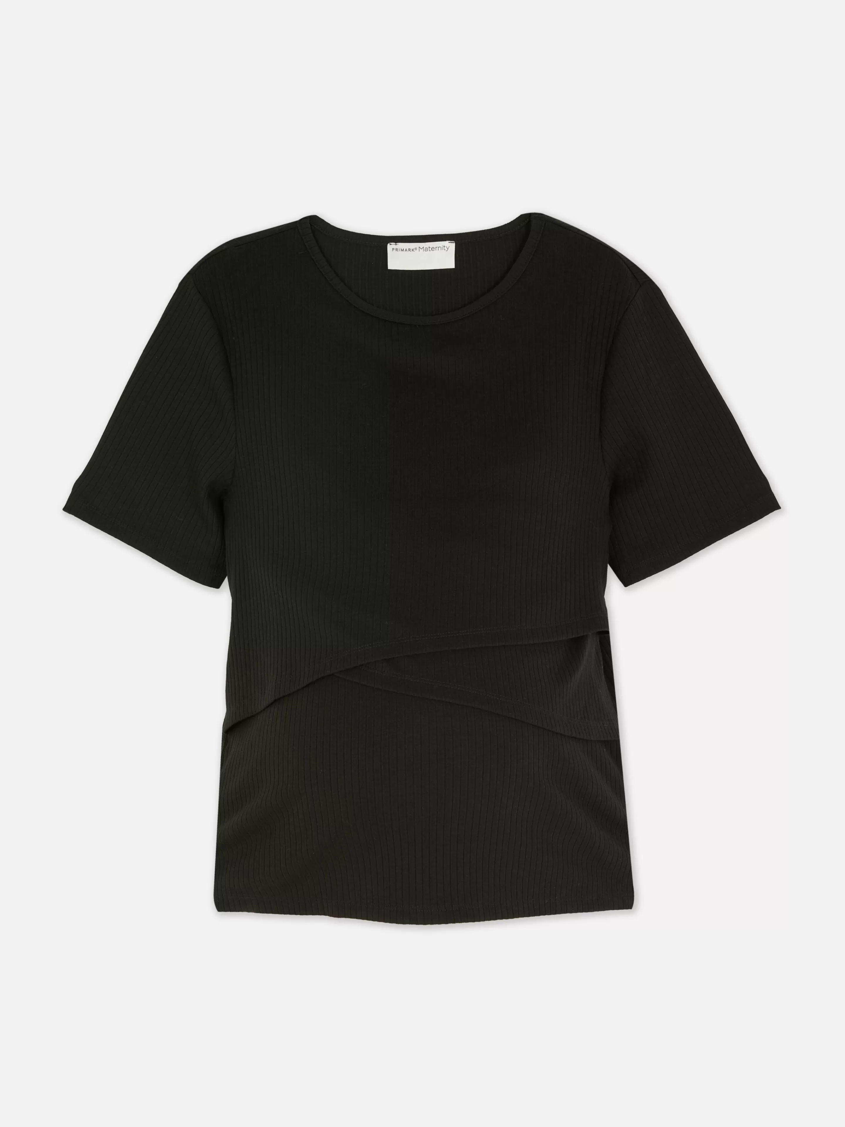 Tops E T-Shirts*Primark Top Amamentação Canelado Maternidade Preto