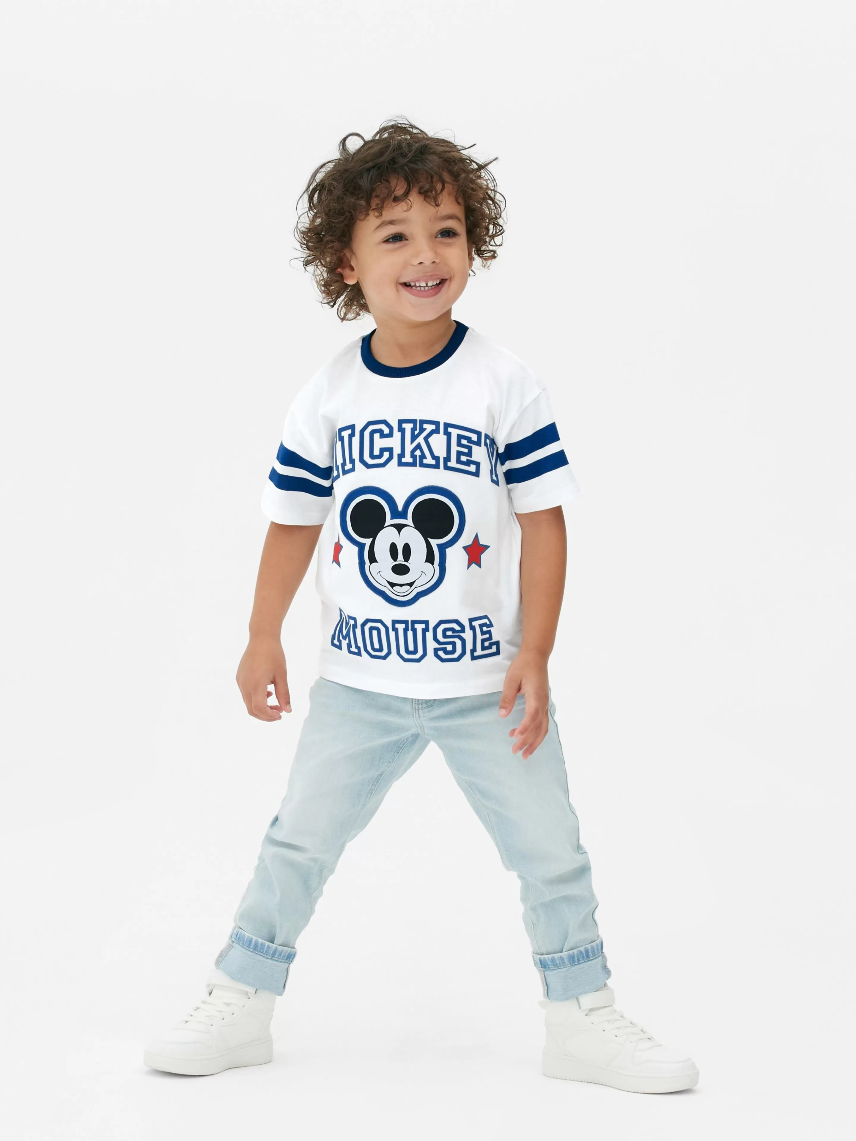 Tops E T-Shirts*Primark T-shirt Desportiva Disney Mickey Mouse Cru