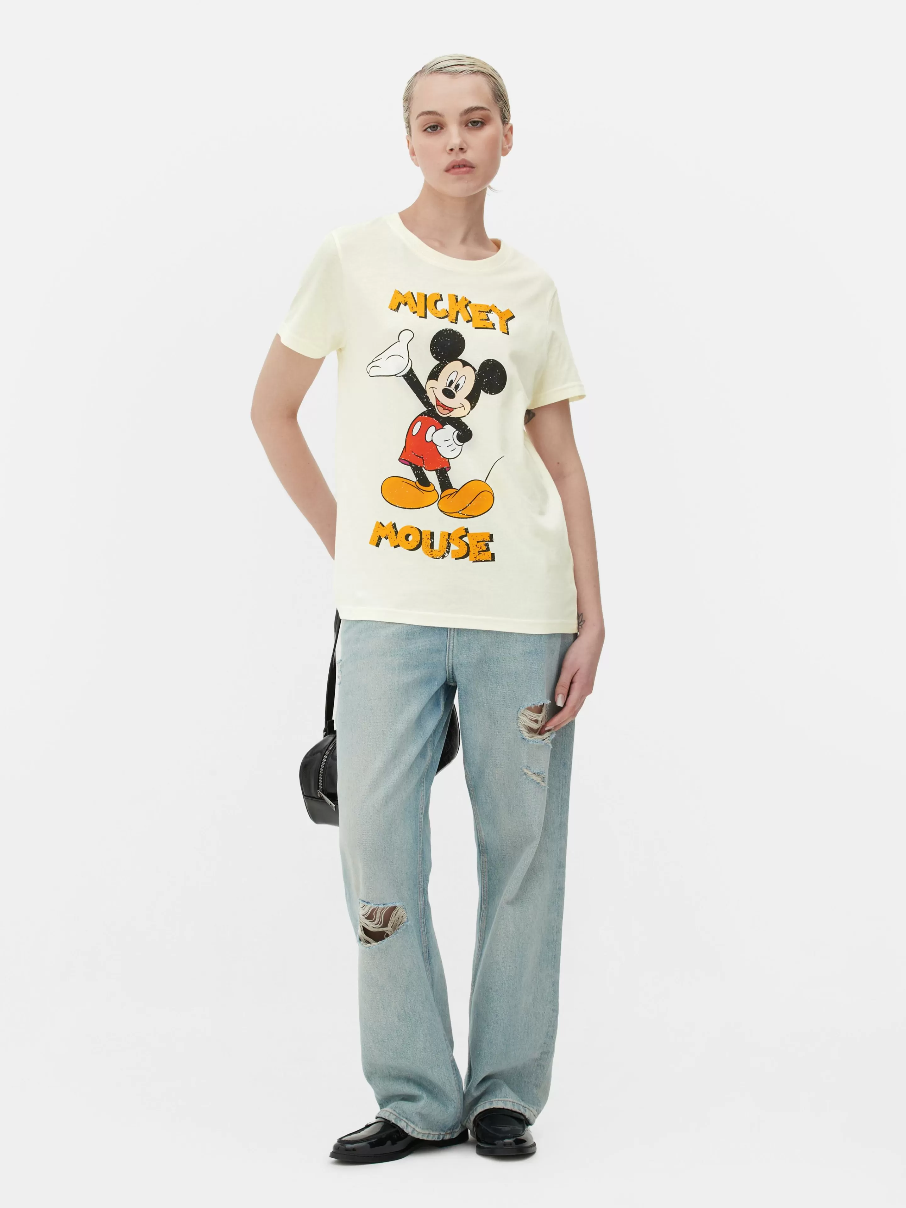 Tops E T-Shirts*Primark T-shirt Disney Mickey Bege