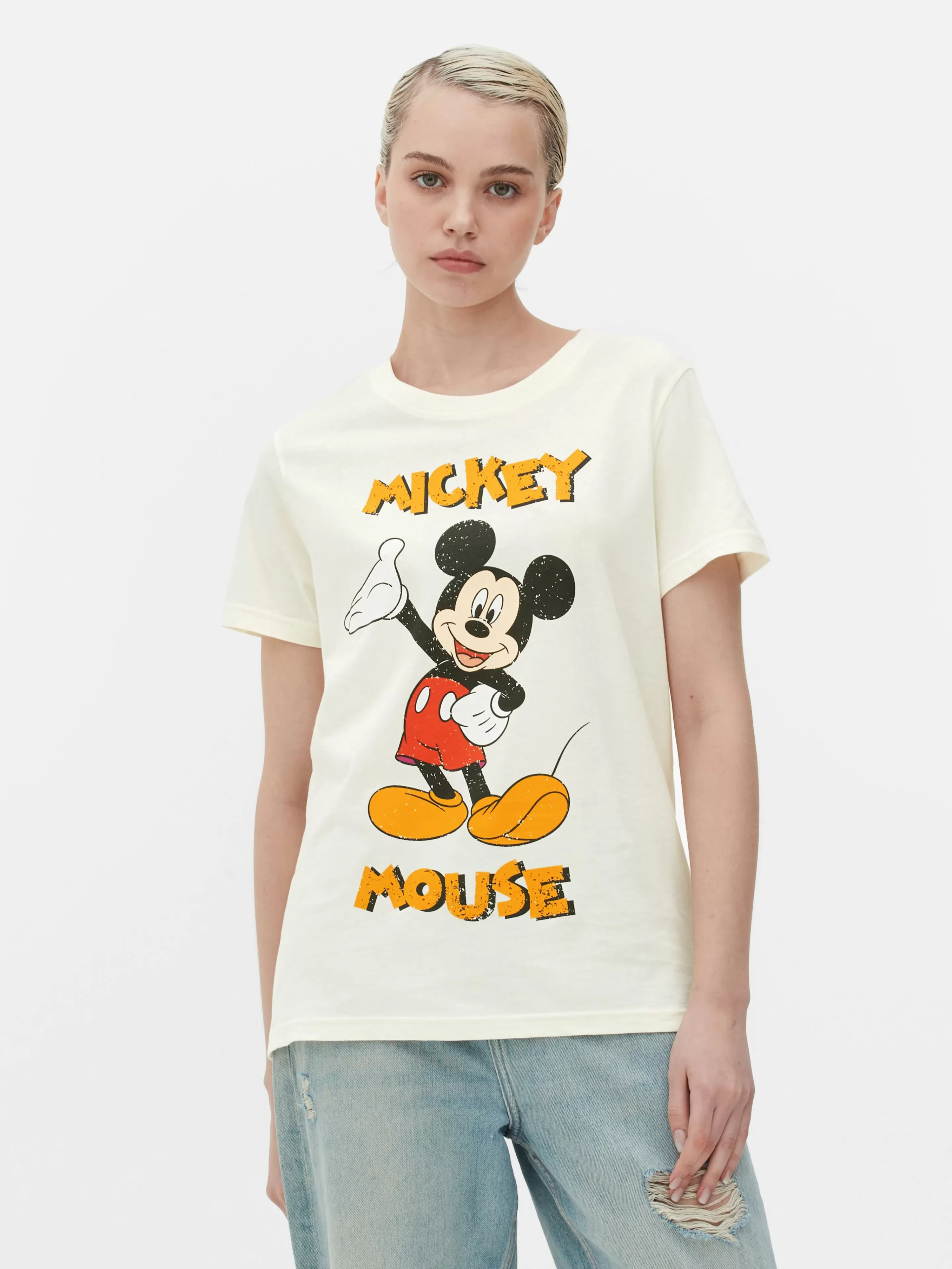 Tops E T-Shirts*Primark T-shirt Disney Mickey Bege