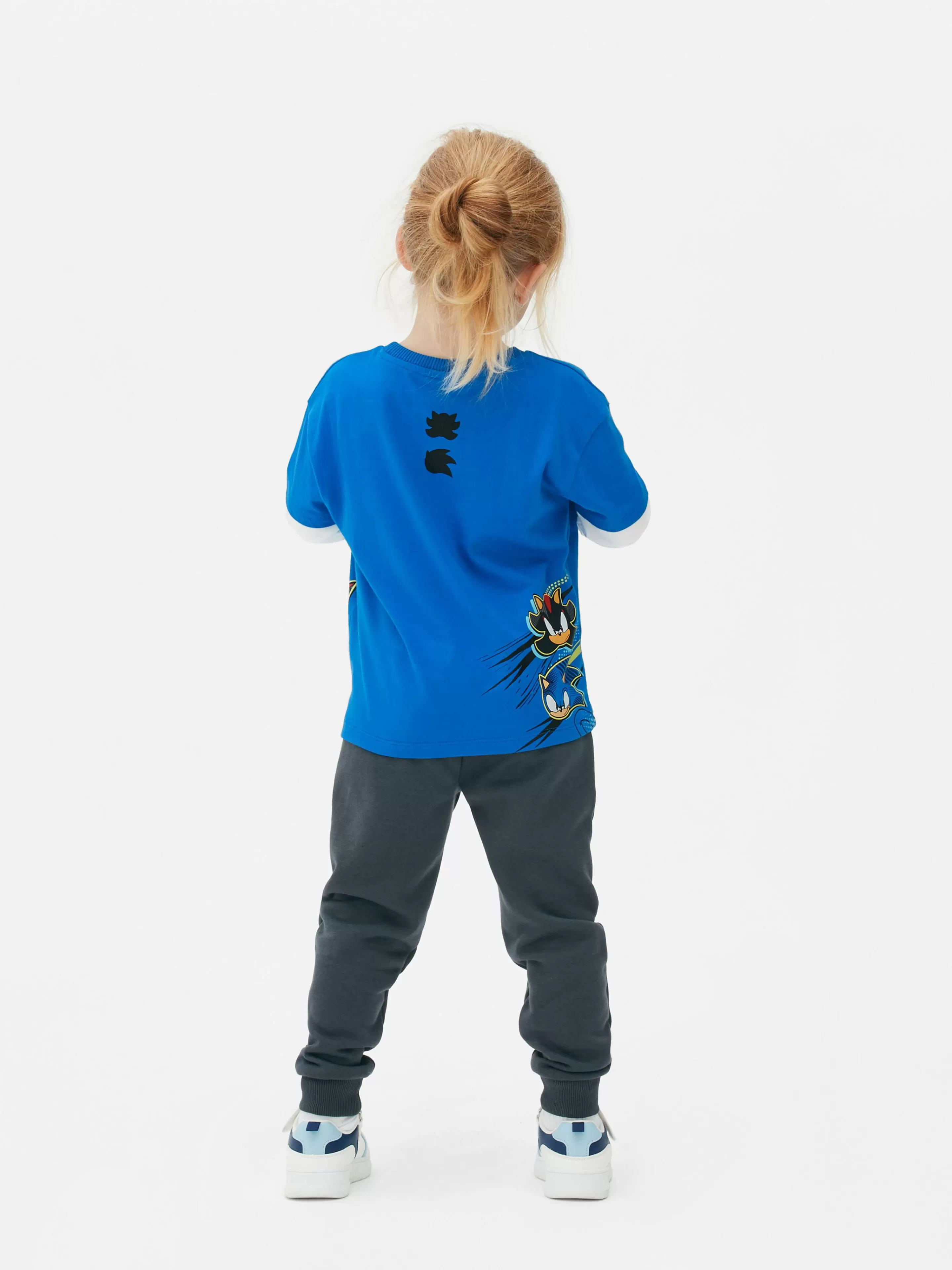 Tops E T-Shirts*Primark T-shirt Dois Tons Sonic The Hedgehog Azul