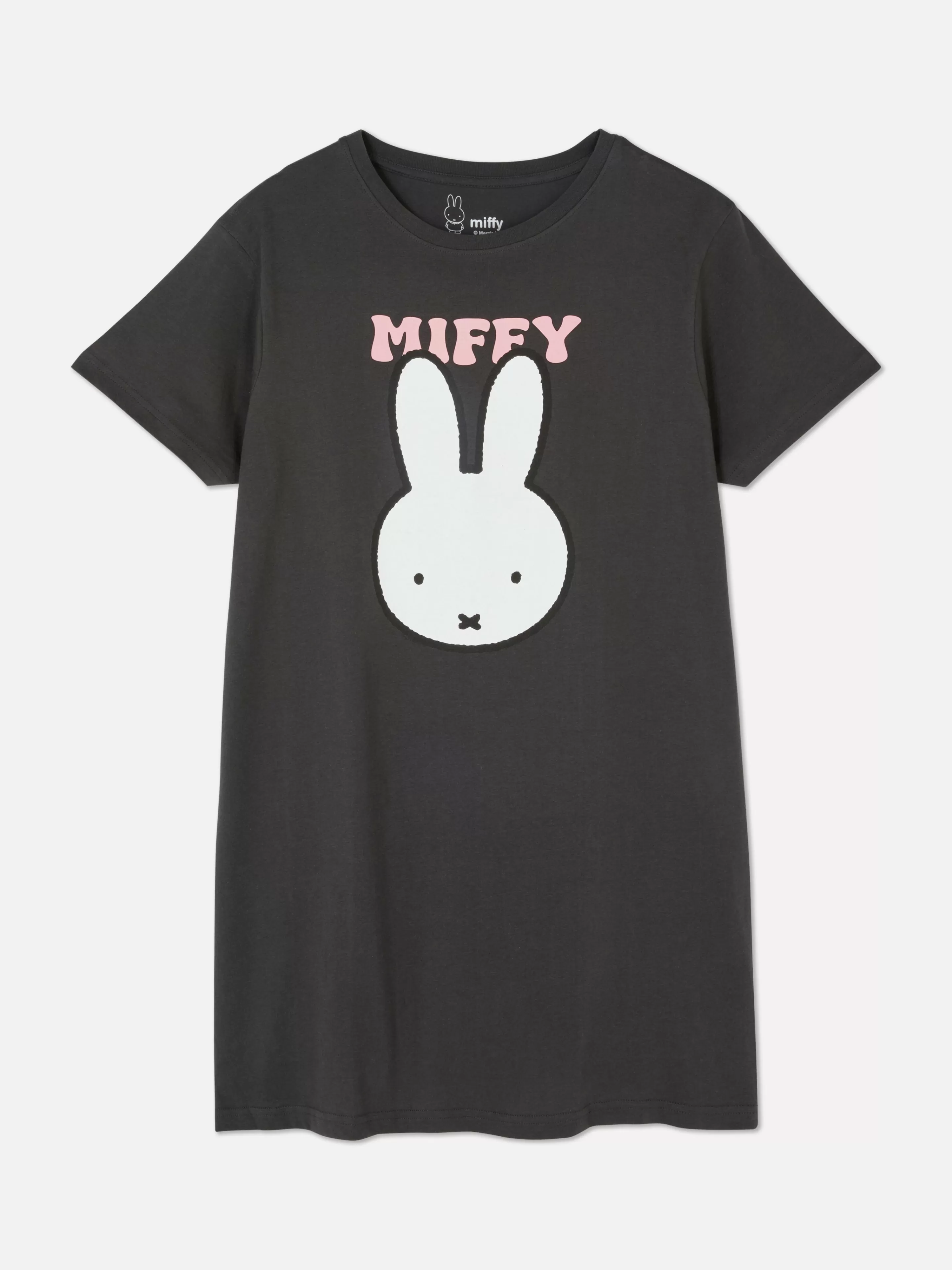 Camisas De Noite E Camisas De Dormir*Primark T-shirt Dormir Comprida Miffy Carvão