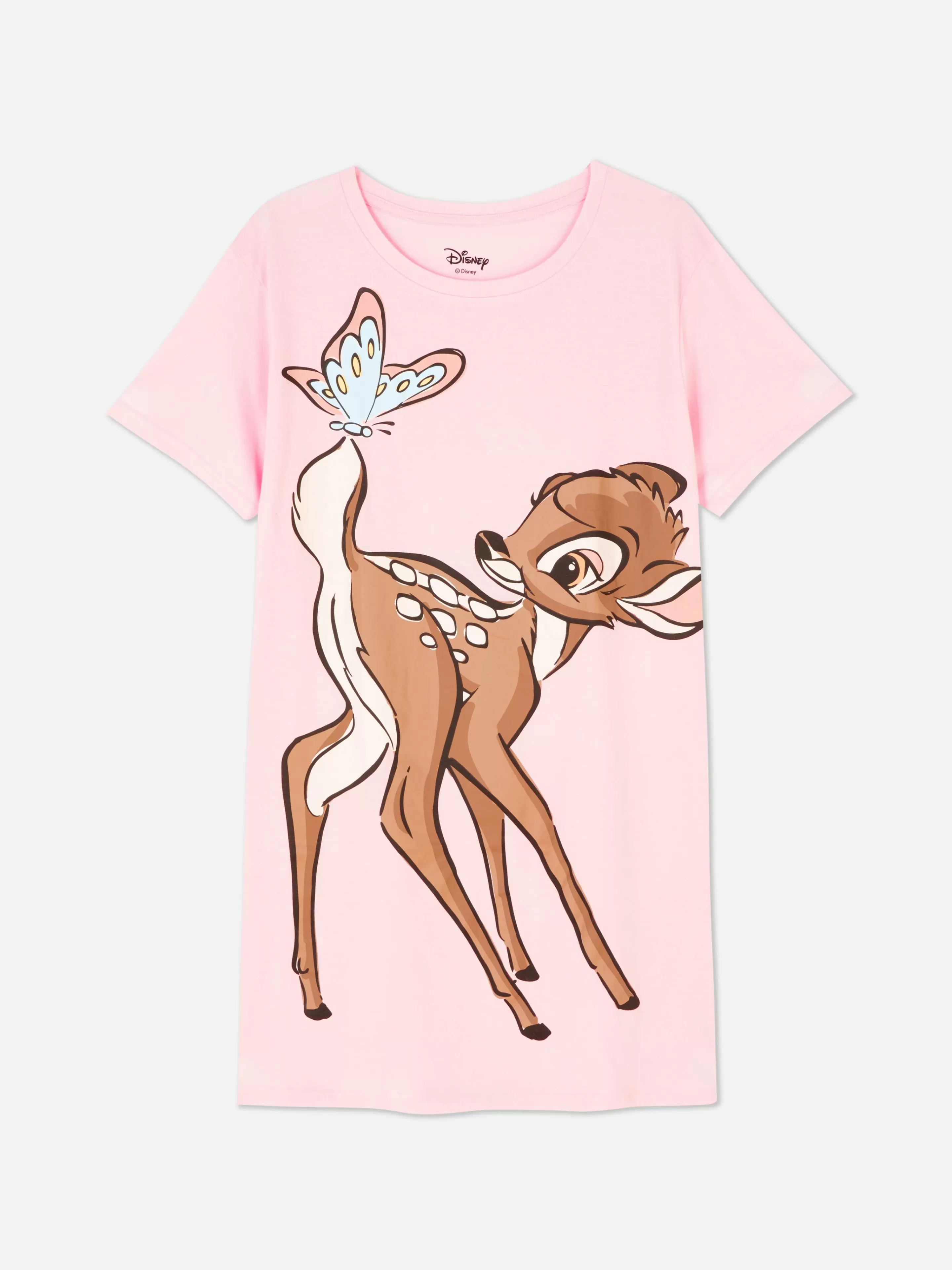 Camisas De Noite E Camisas De Dormir*Primark T-shirt Dormir Disney Bambi Rosa-claro