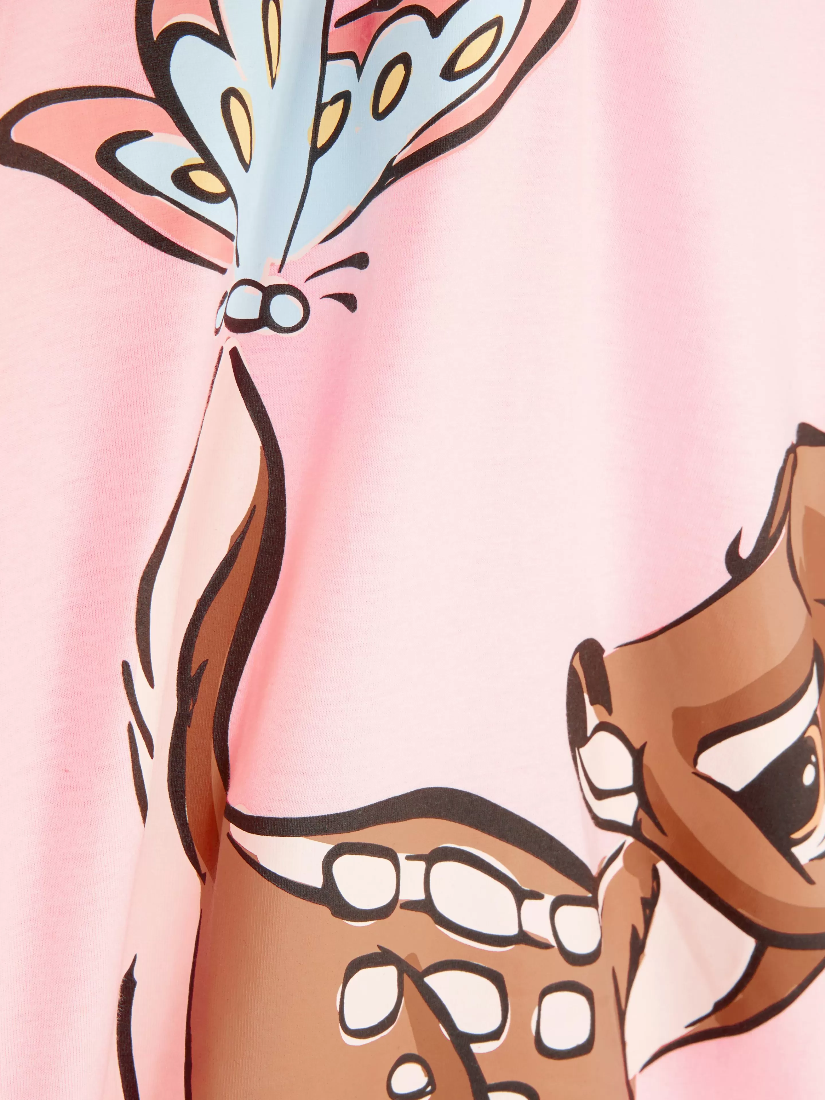 Camisas De Noite E Camisas De Dormir*Primark T-shirt Dormir Disney Bambi Rosa-claro