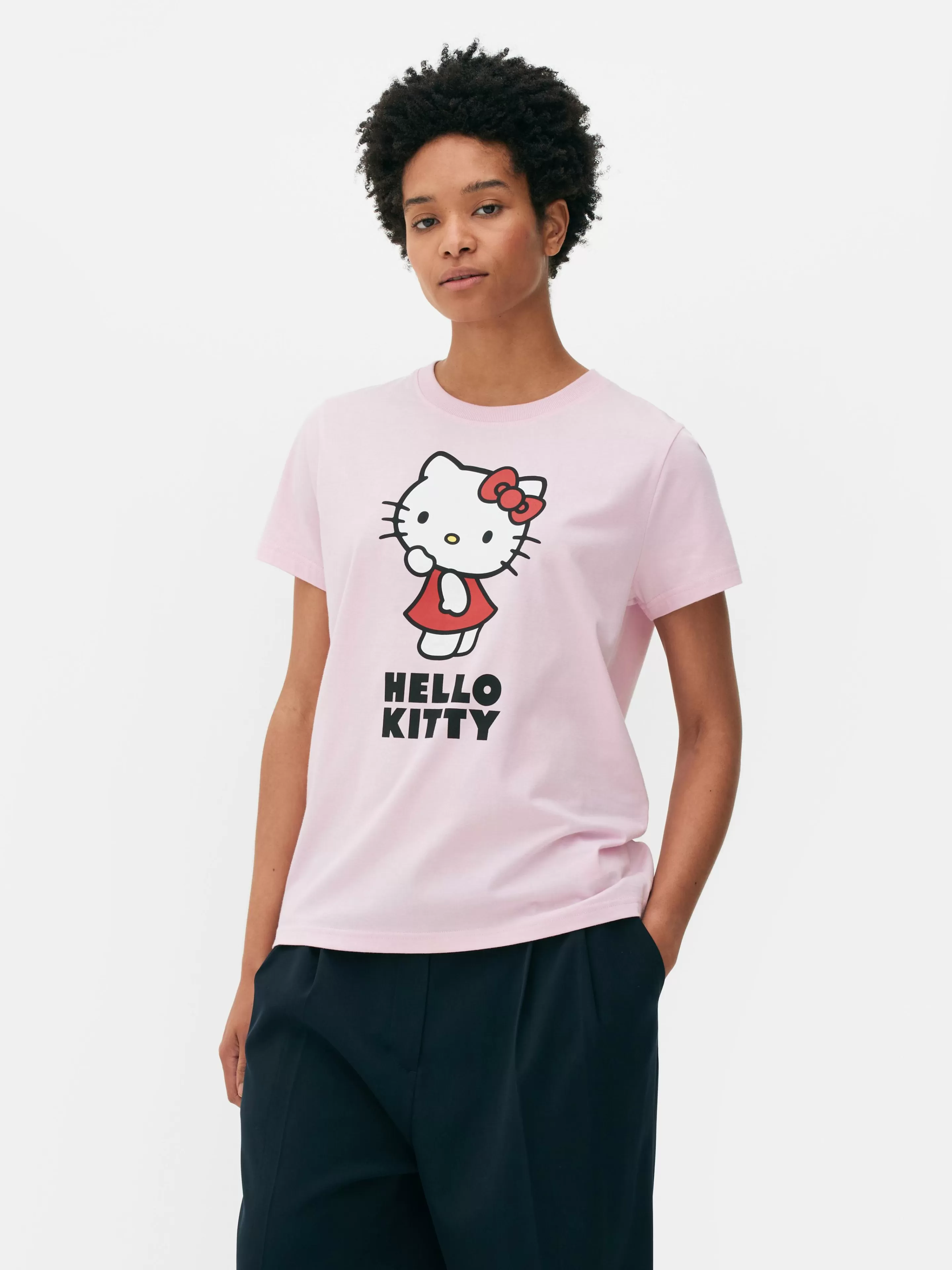 Tops E T-Shirts*Primark T-shirt Estampado Hello Kitty Cor-de-rosa