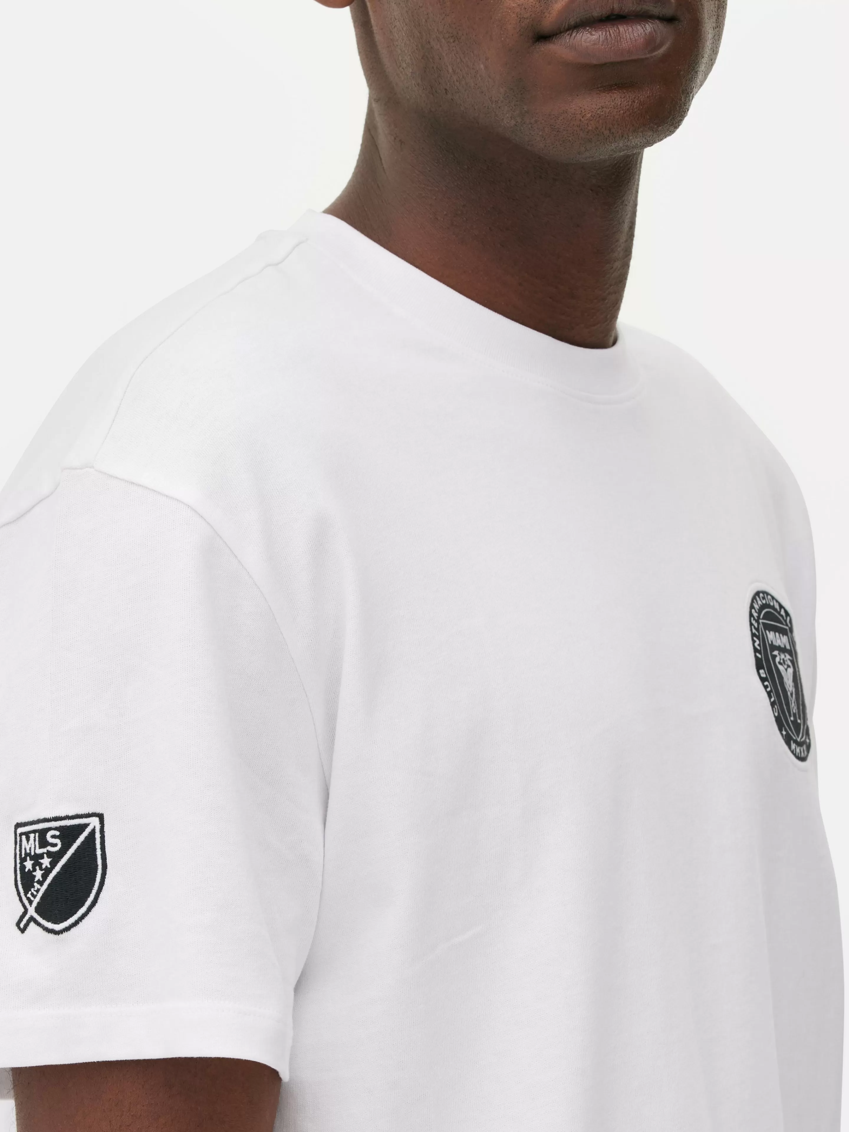 Tops E T-Shirts*Primark T-shirt Estampado Logótipo Inter Miami CF Branco