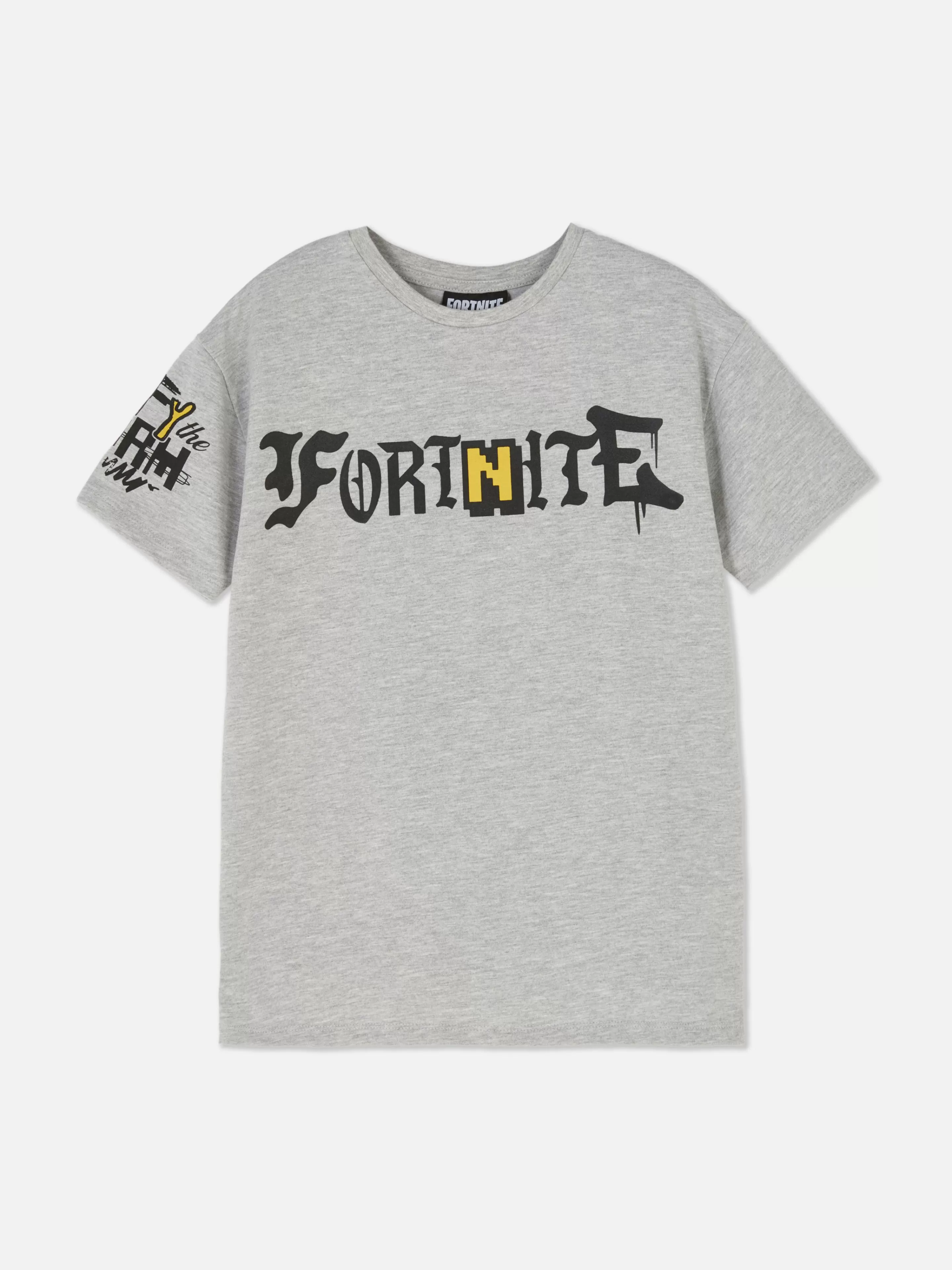 Tops E T-Shirts*Primark T-shirt Fortnite Peely Cinzento