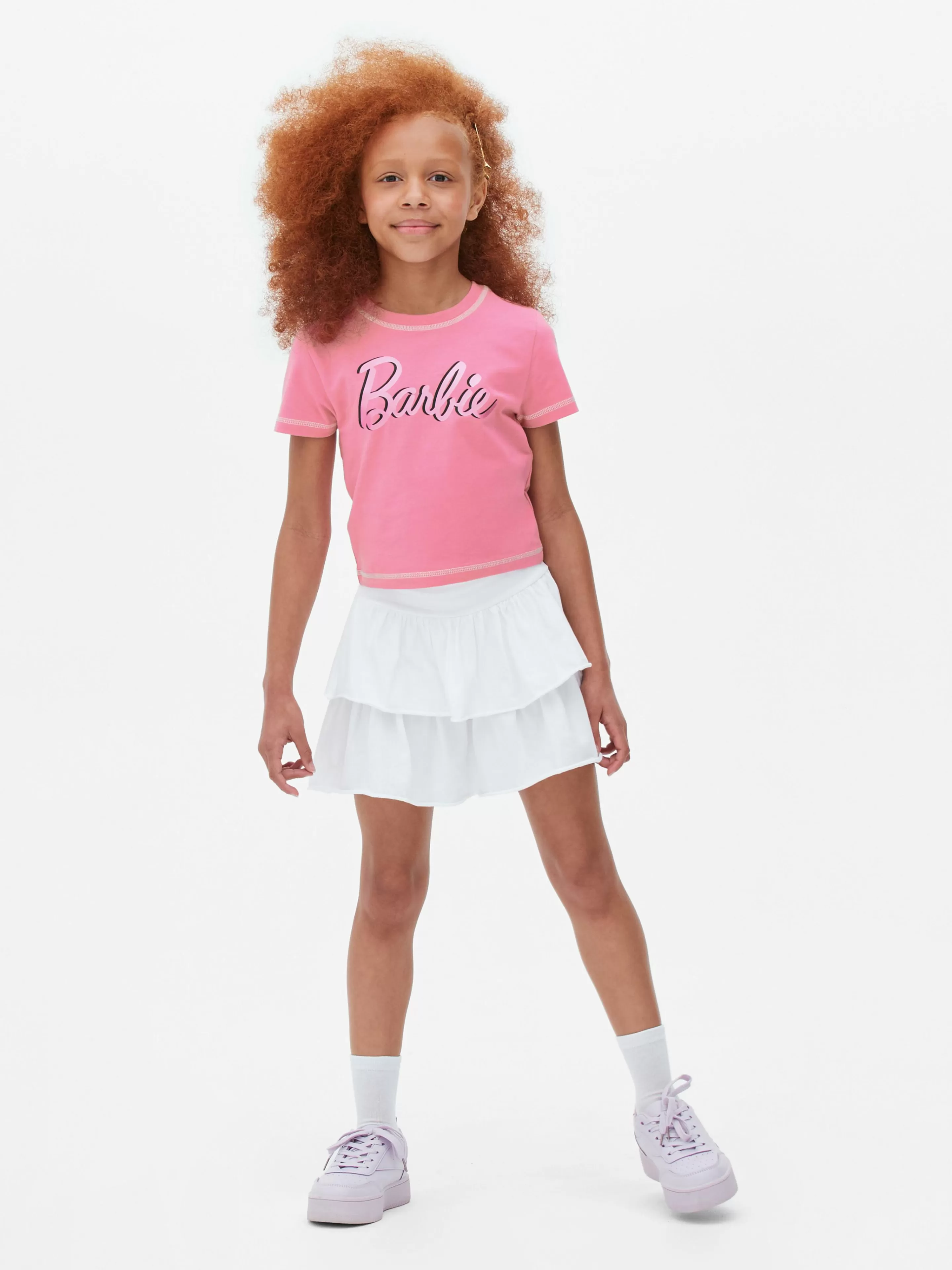 Tops E T-Shirts*Primark T-shirt Gráfico Barbie Cor-de-rosa