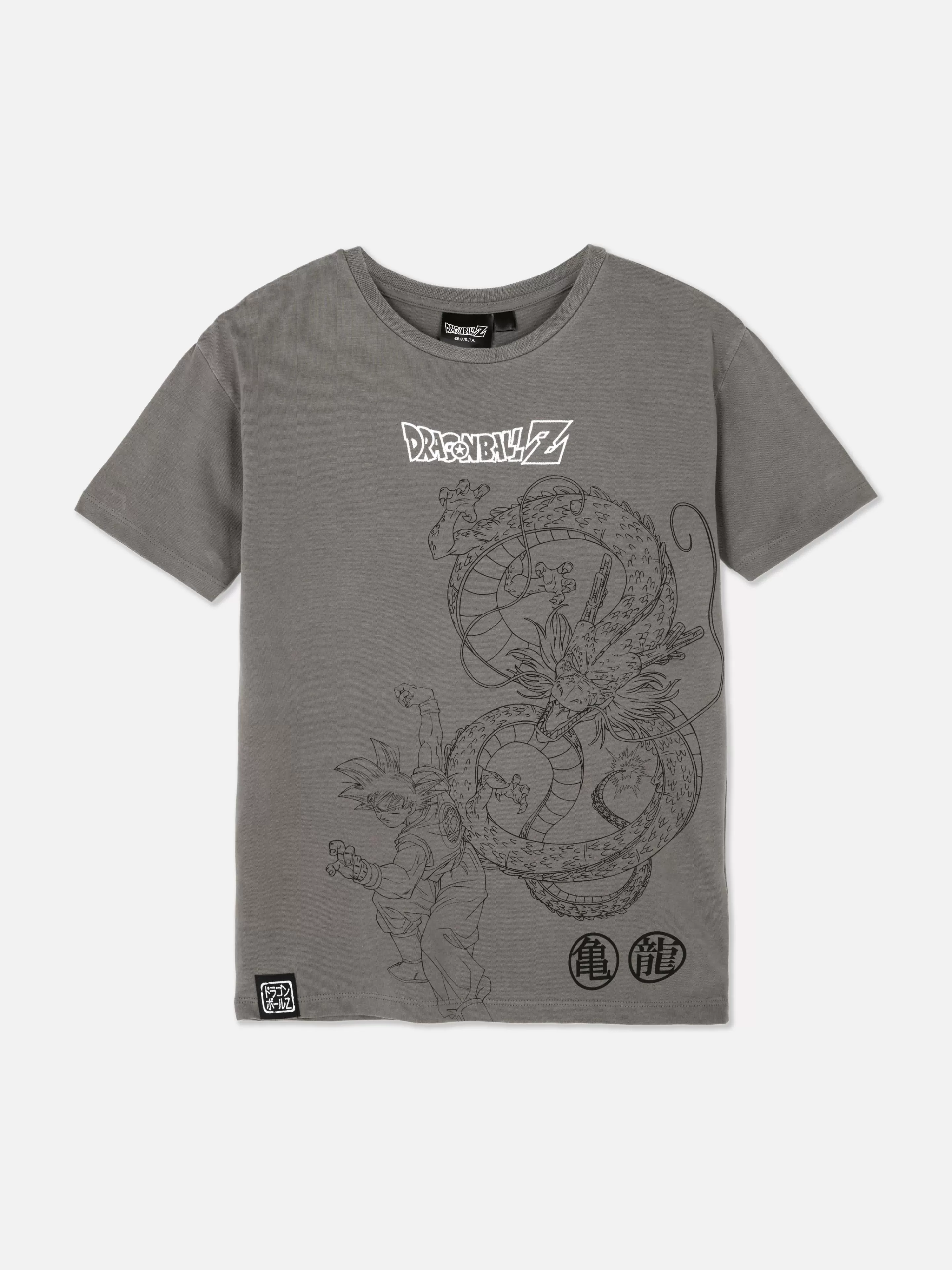 Tops E T-Shirts*Primark T-shirt Gráfico Dragon Ball Z Cinzento-claro