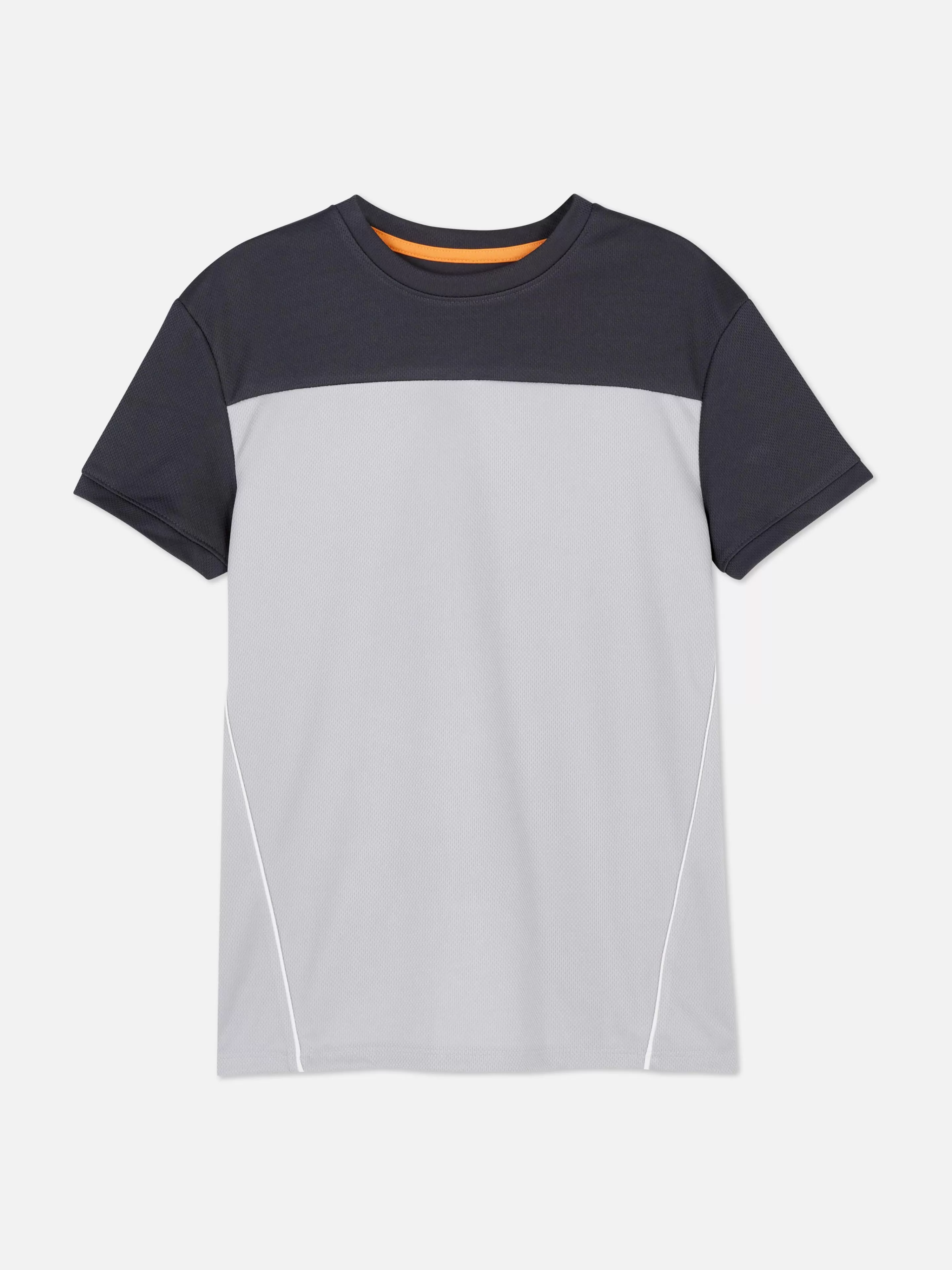 Tops E T-Shirts | Roupa De Desporto*Primark T-shirt Malha Bloco Cor Cinzento