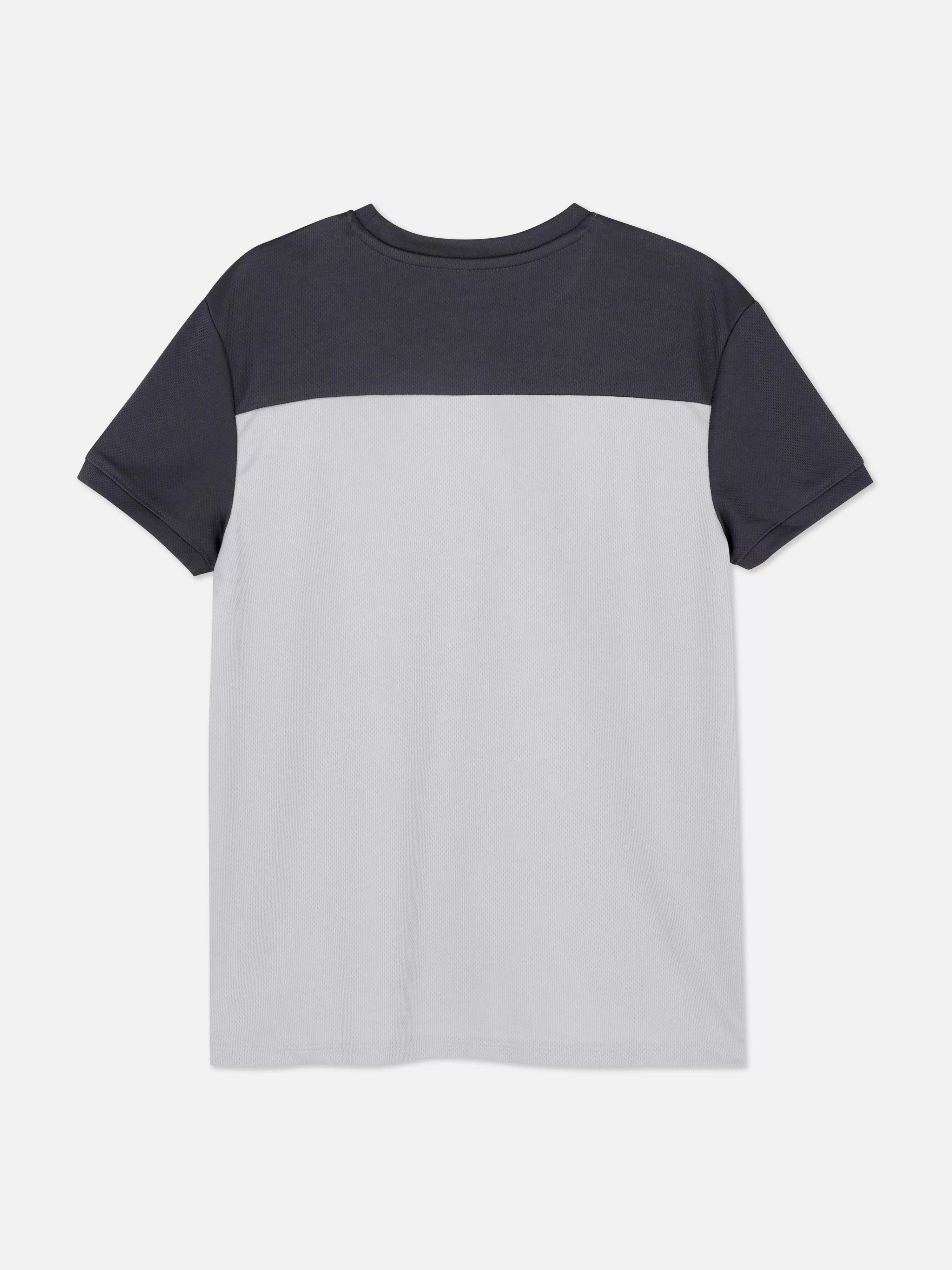 Tops E T-Shirts | Roupa De Desporto*Primark T-shirt Malha Bloco Cor Cinzento