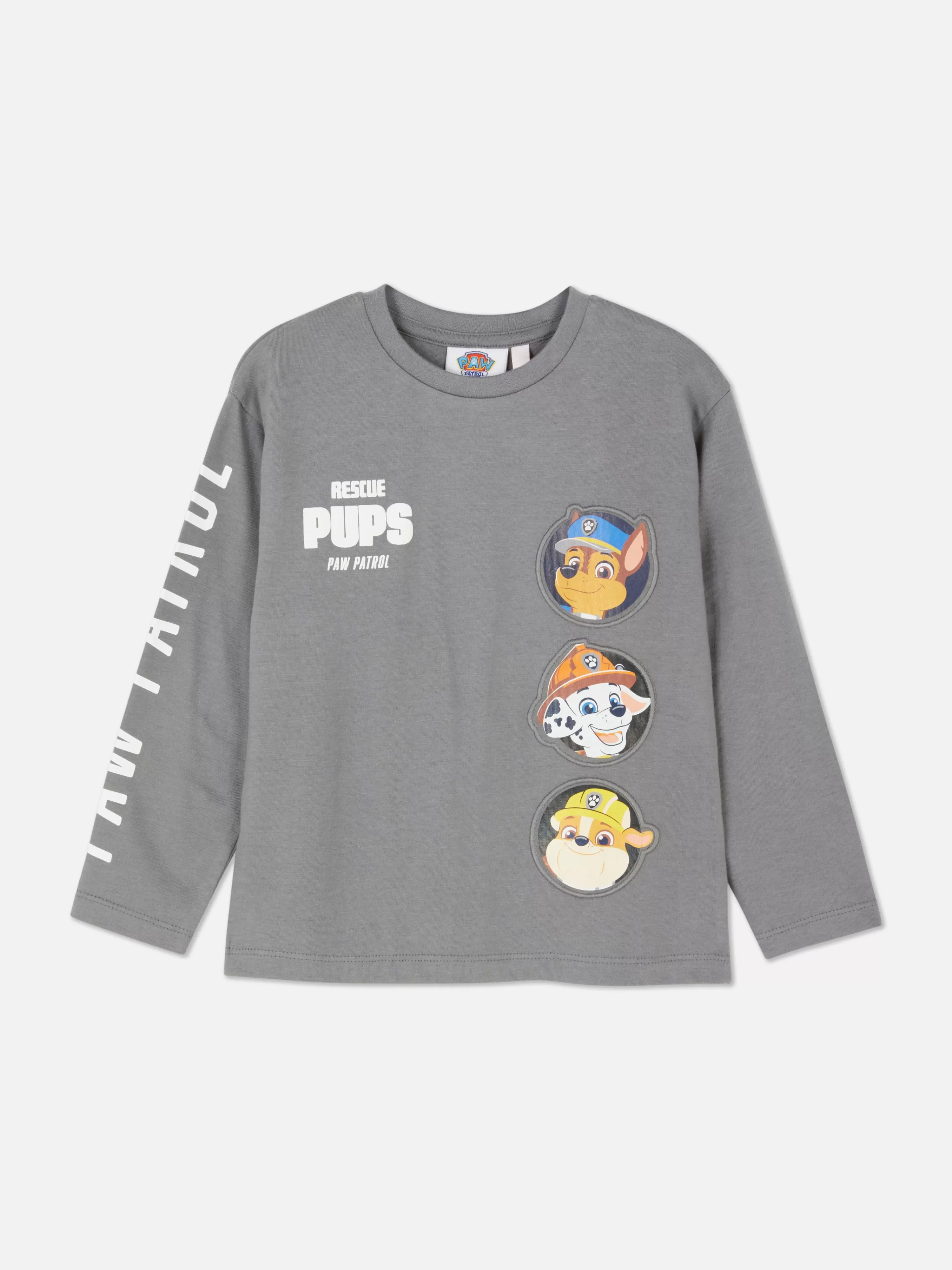 Tops E T-Shirts*Primark T-shirt Manga Comprida PAW Patrol Carvão