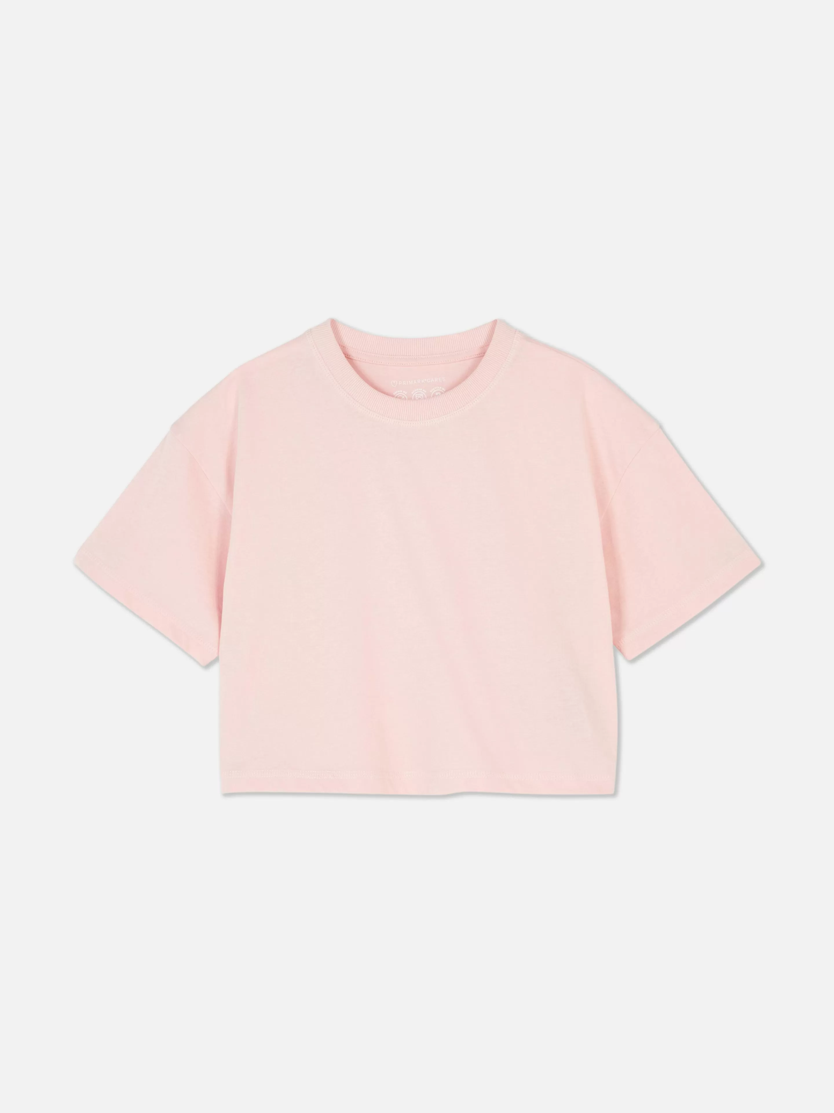 Tops E T-Shirts*Primark T-shirt Manga Curta Gola Redonda Cor-de-rosa