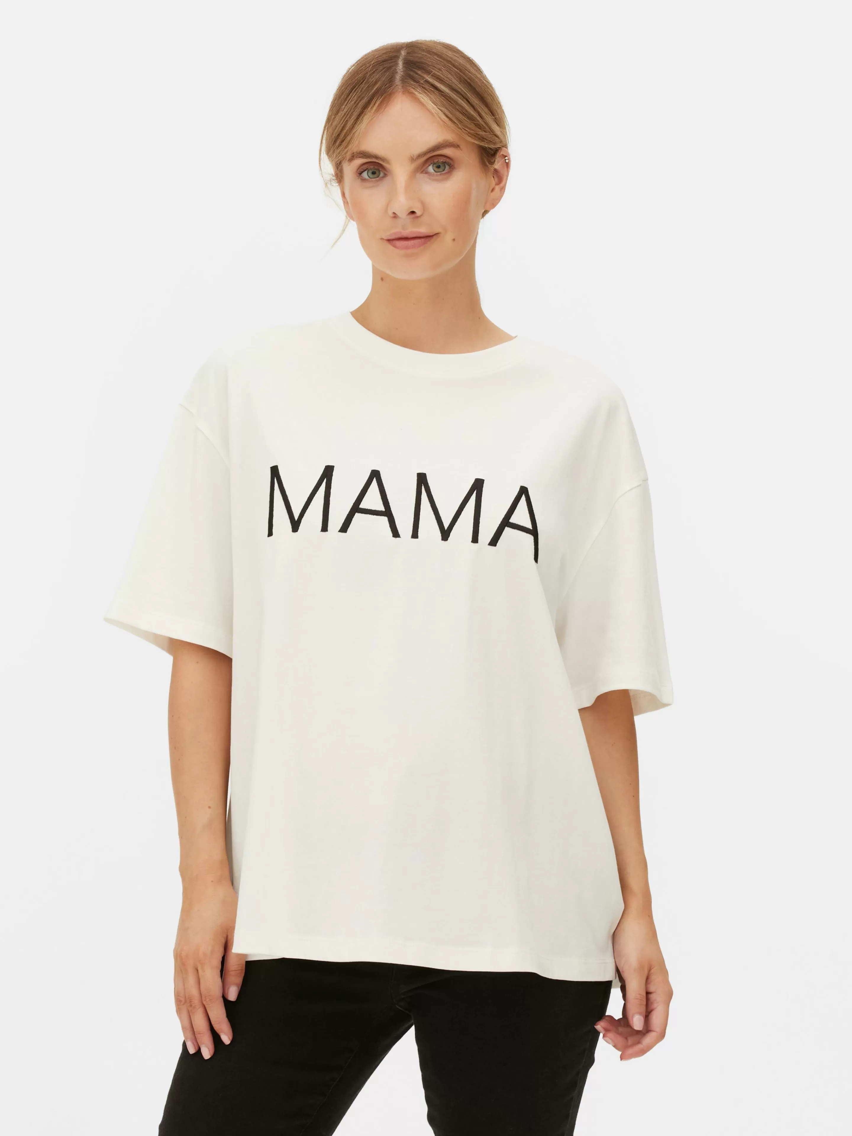 Tops E T-Shirts*Primark T-shirt Maternidade Slogan Cru