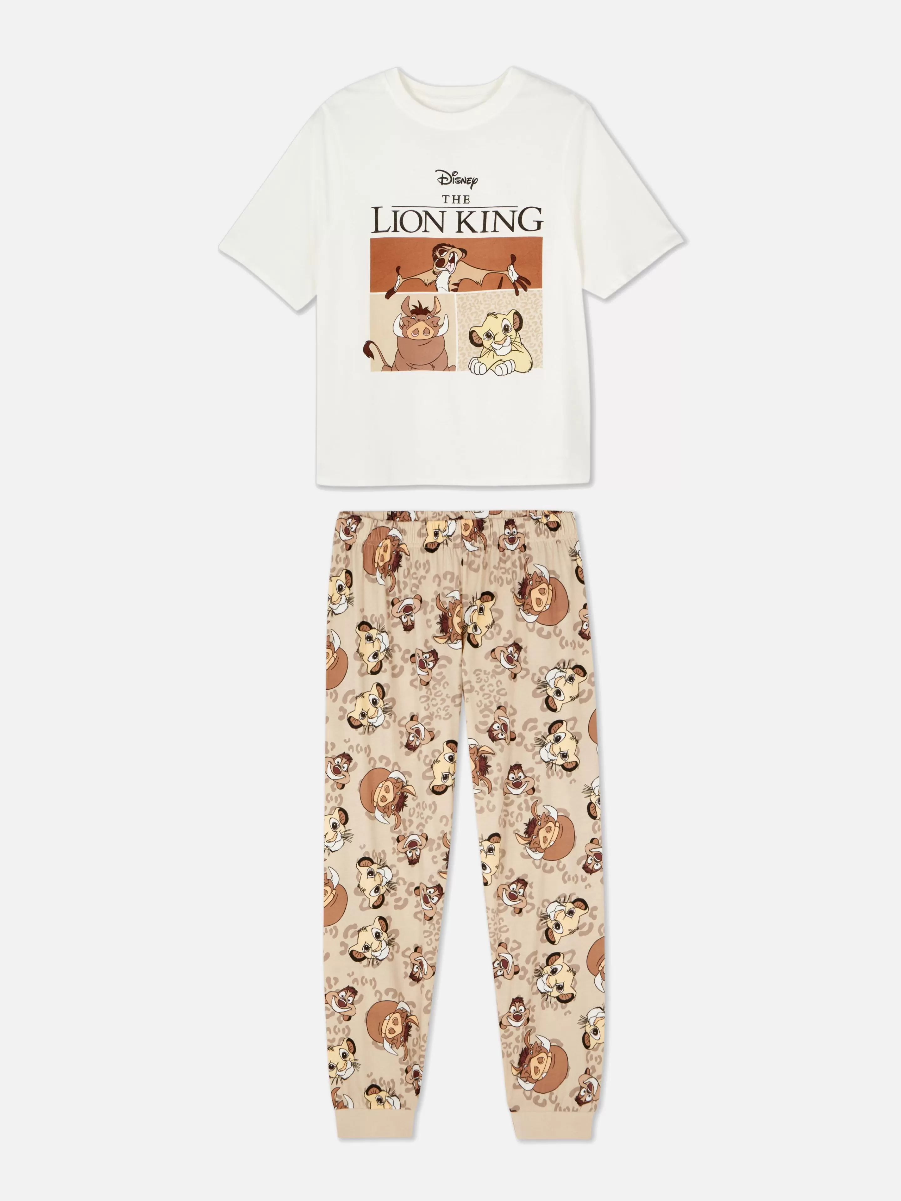 Pijamas*Primark T-shirt Pijama Personagens Disney Aveia