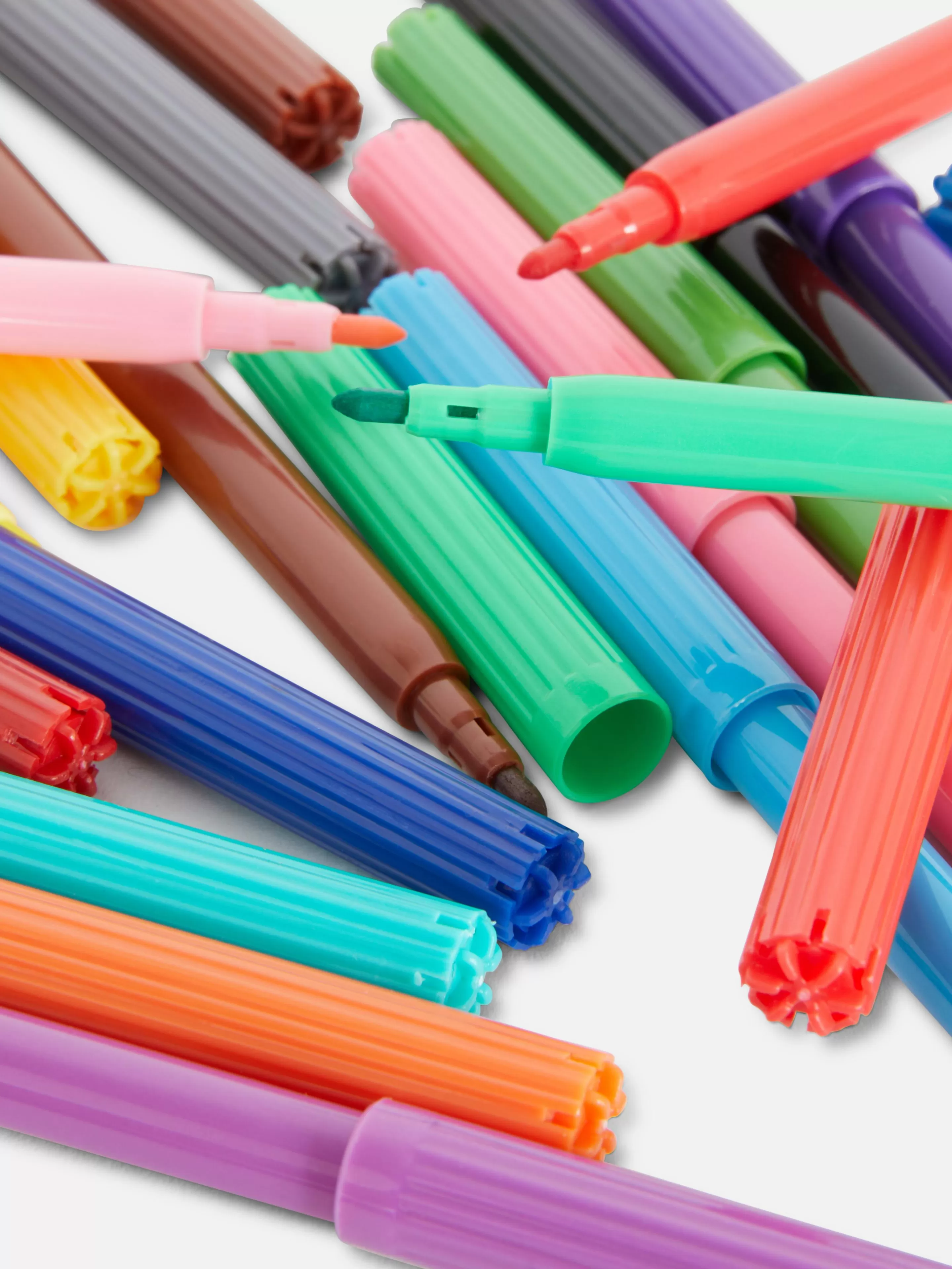 Lápis De Cor*Primark Tubo 100 Marcadores Ponta Feltro Multicolor
